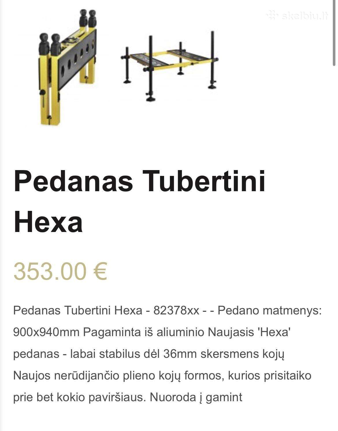 Parduodamas Tubertini feeder žuklės pedanas