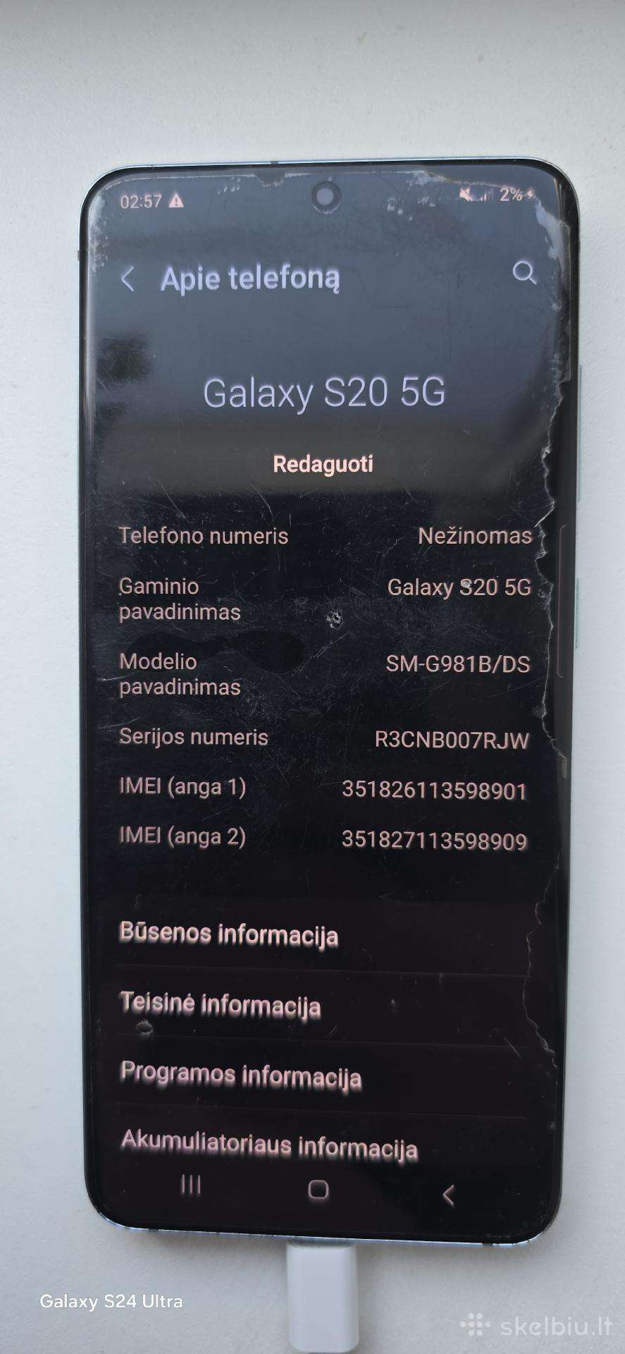 Samsung s20 5G 12gb RAM 128gb