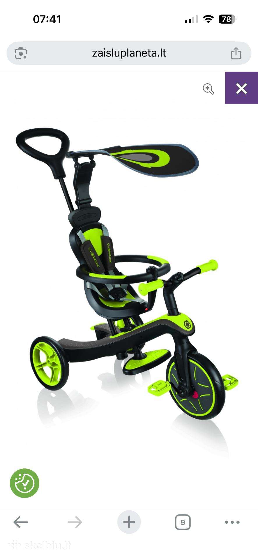 Globber explorer trike 4in1