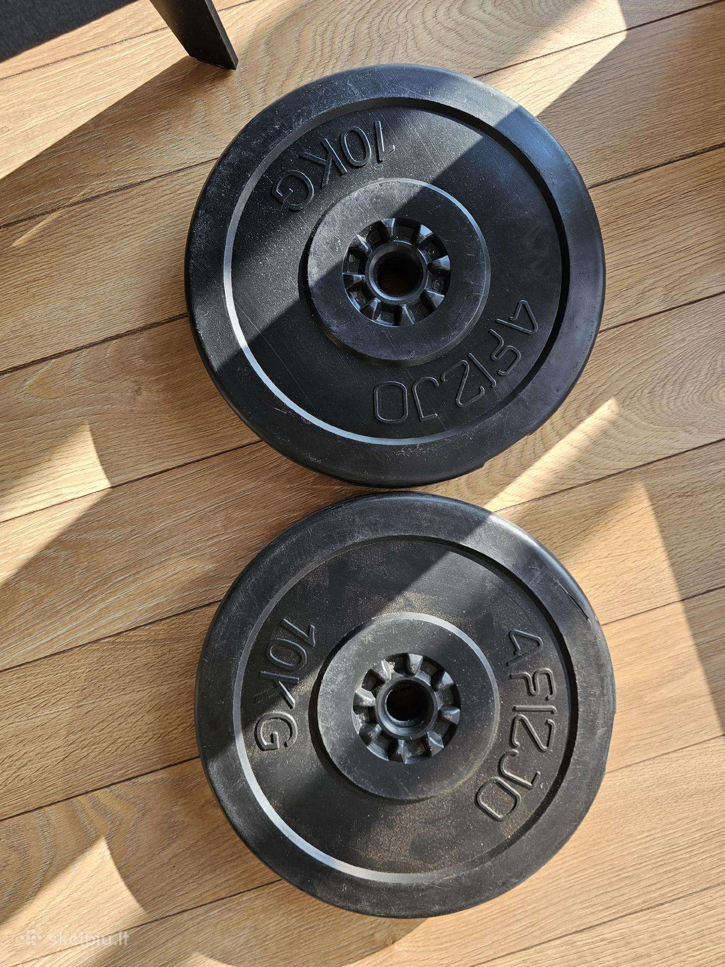 Svoriai diskai 10kg 2vnt