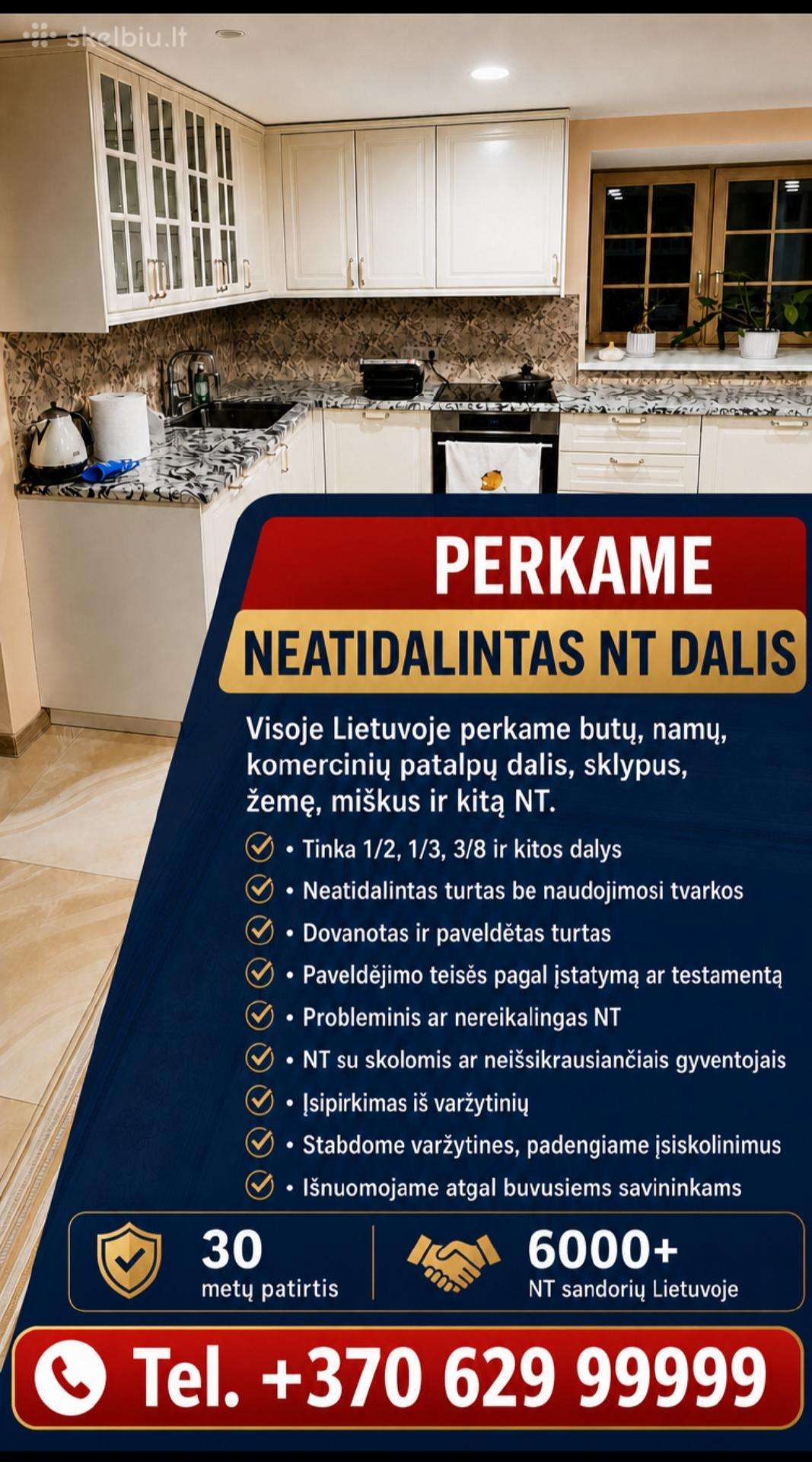 Bendrasavininkų dalis Butų ir Namų visoje Lietuvoj