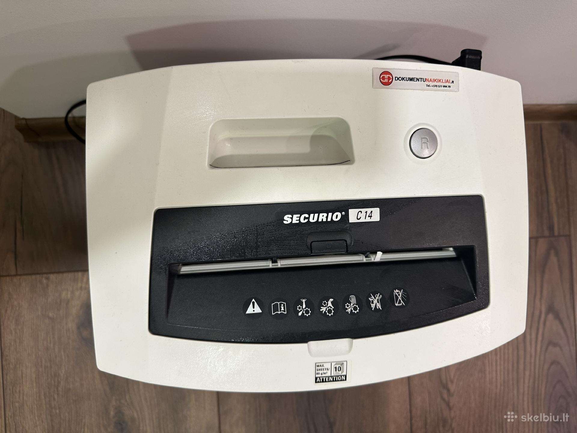 Dokumentų Naikiklis Hsm Securio C14, 3,9