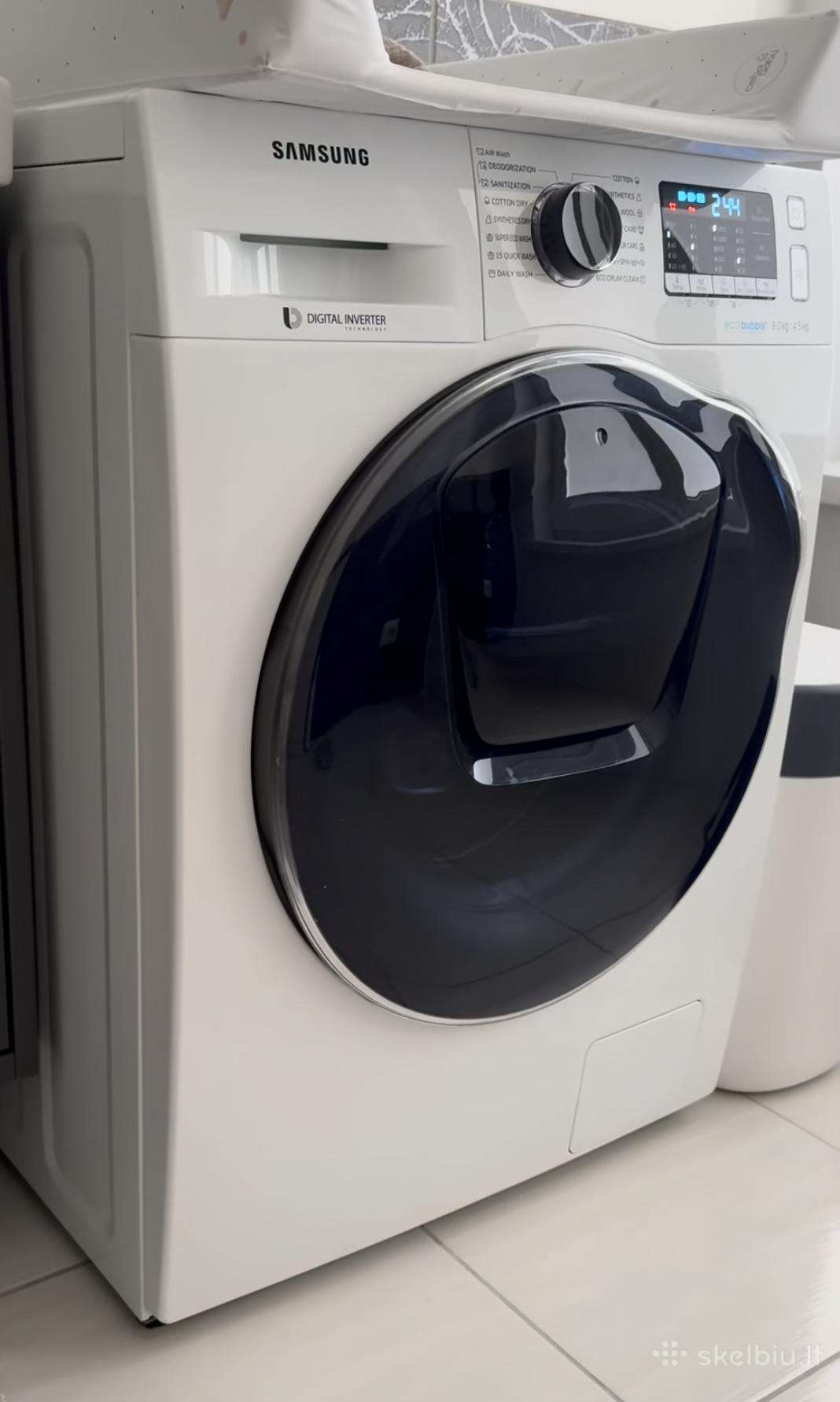 Samsung Wd80k5a10ow skalbyklė/džiovykle su defektu