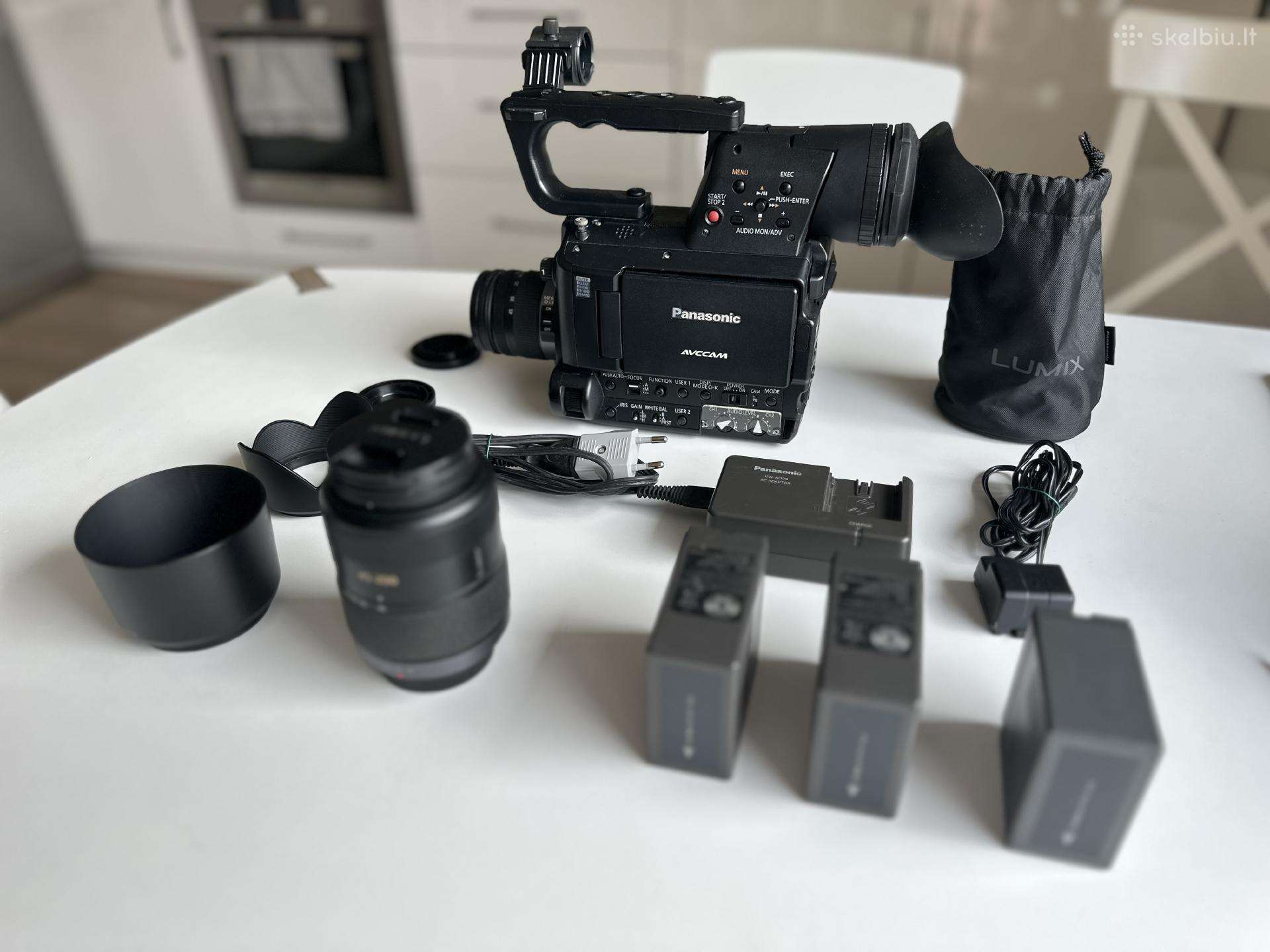 Panasonic Ag-af105a vaizdo kamera + 2 objektyvai