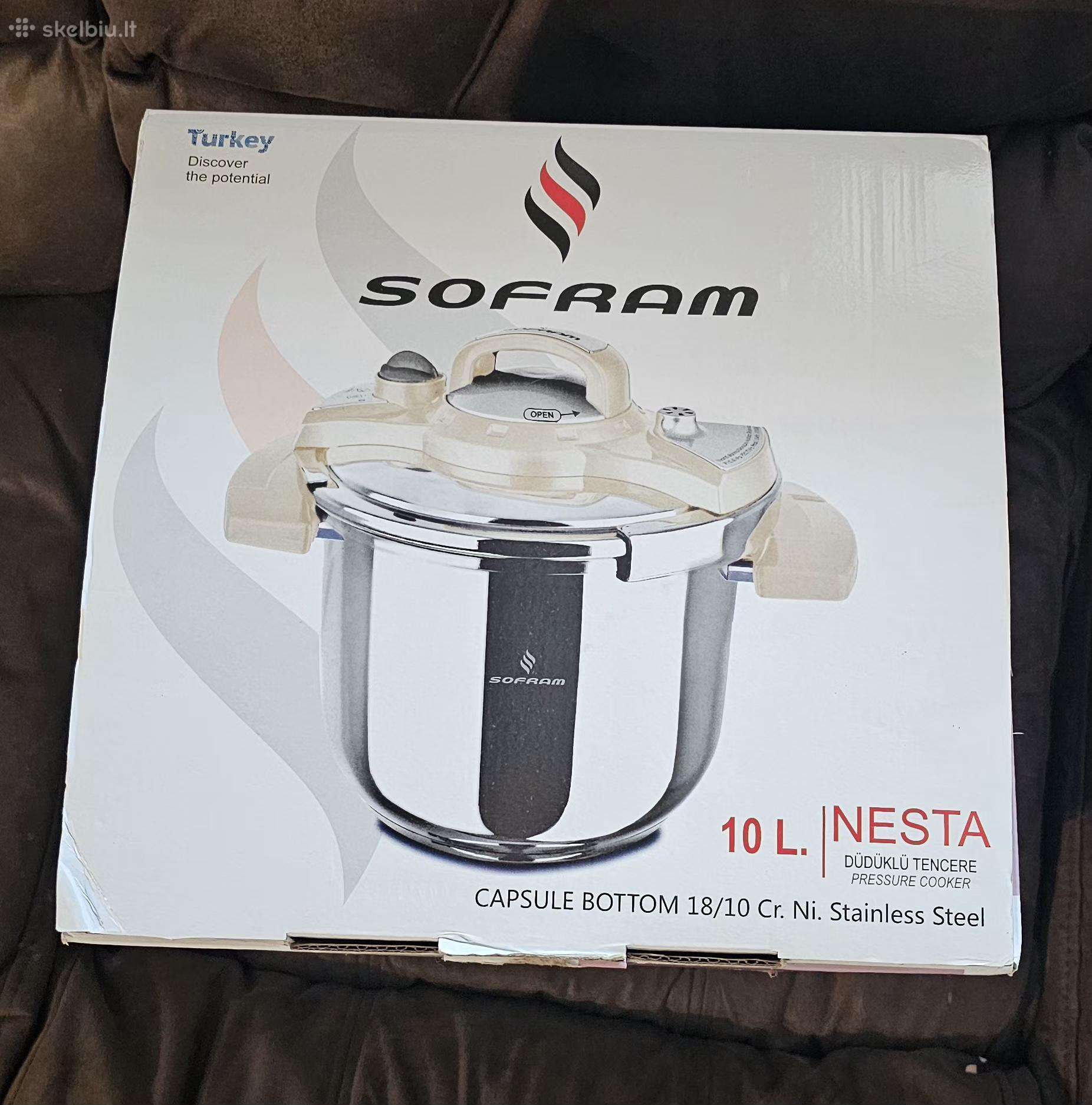 Naujas didelis greitpuodis Sofram Nesta 10l