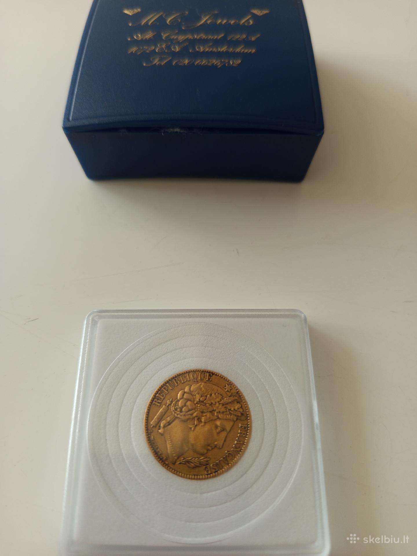 1850 French Gold 20 Francs Coin
