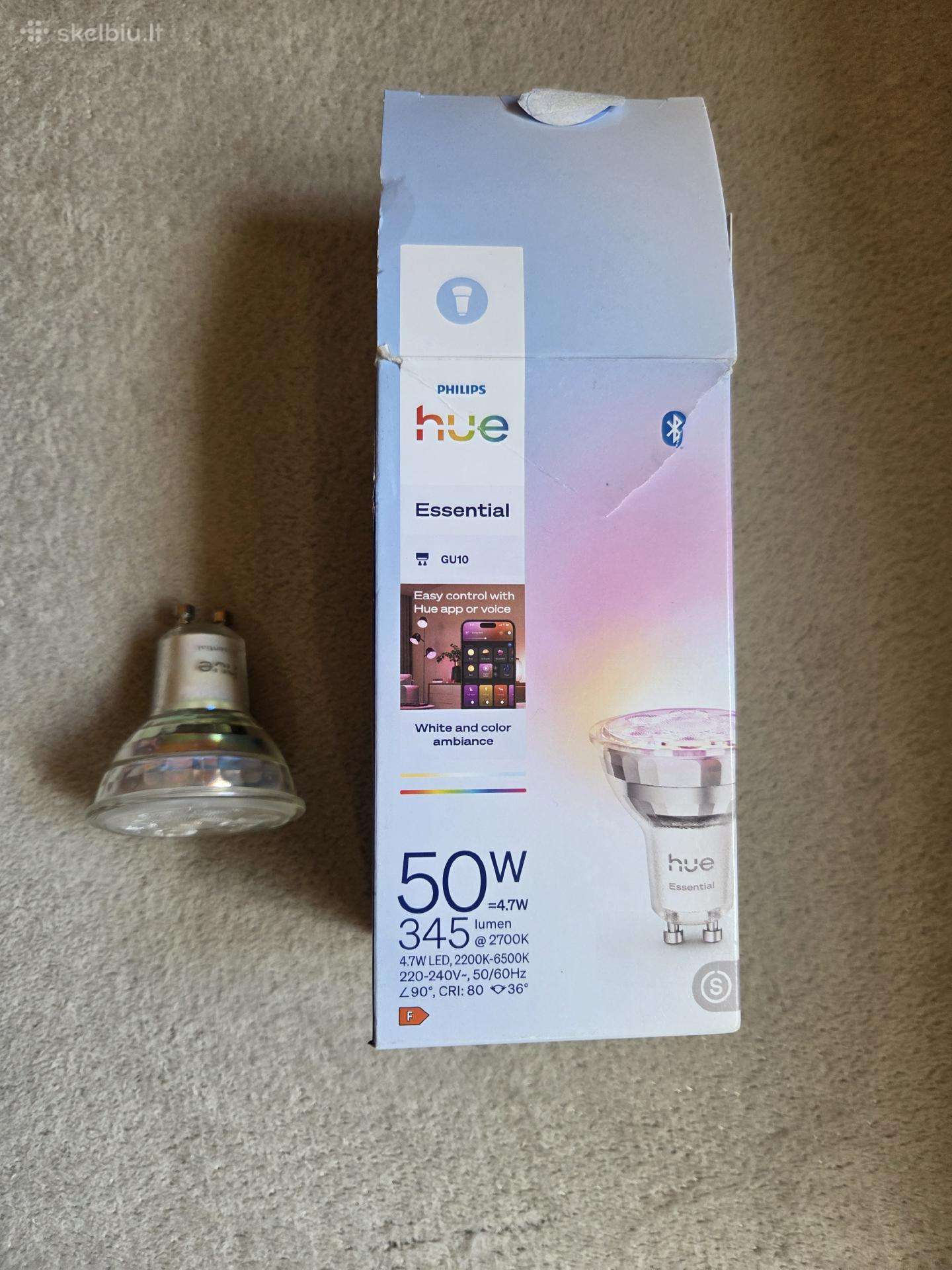 Philips Hue Essential Gu10 išmanioji LED lemputė
