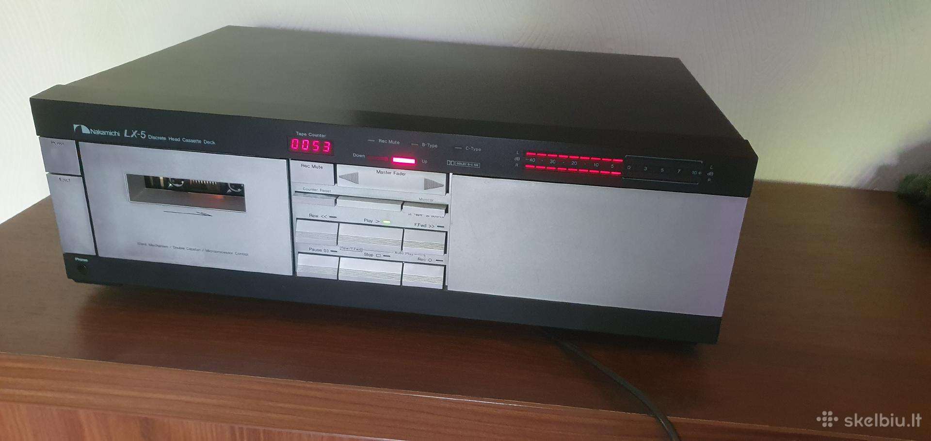Nakamichi lx 3 ir lx 5 kasetiniai grotuvai