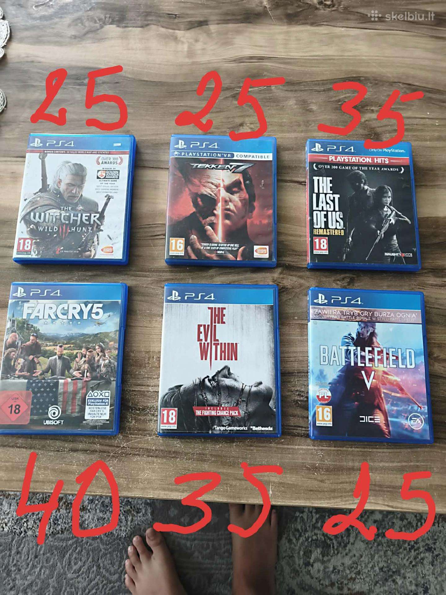 Parduodu ps4 zaidimus