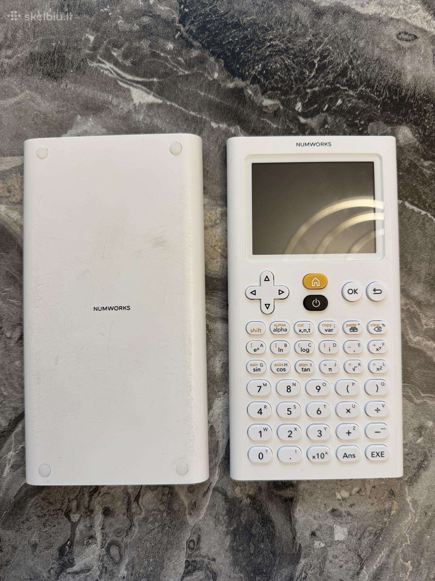 Numworks skaiciuotuvas (skirtas naudoti Ib program