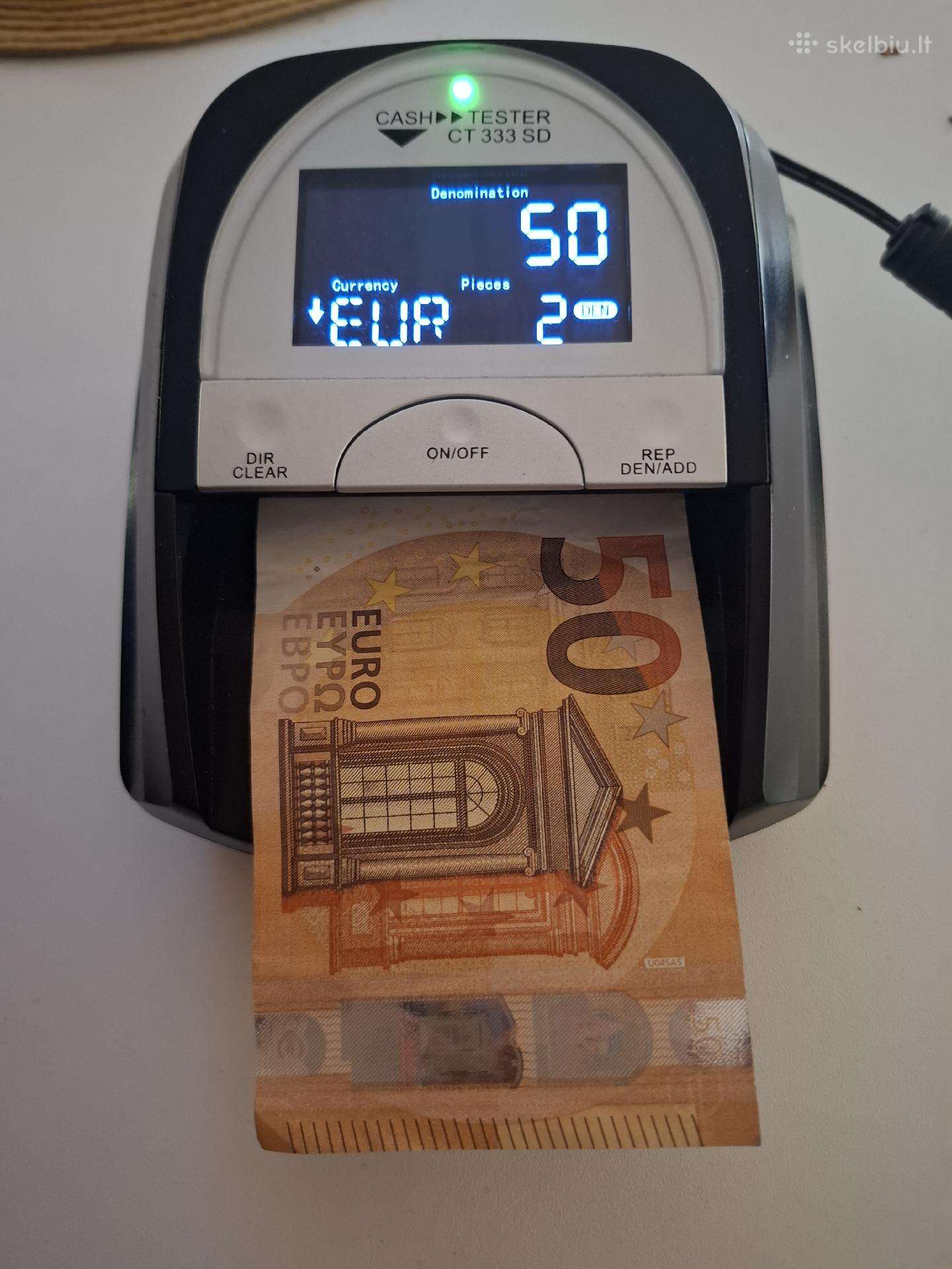 Grynuju pinigu tikrinimo aparatas cash tester
