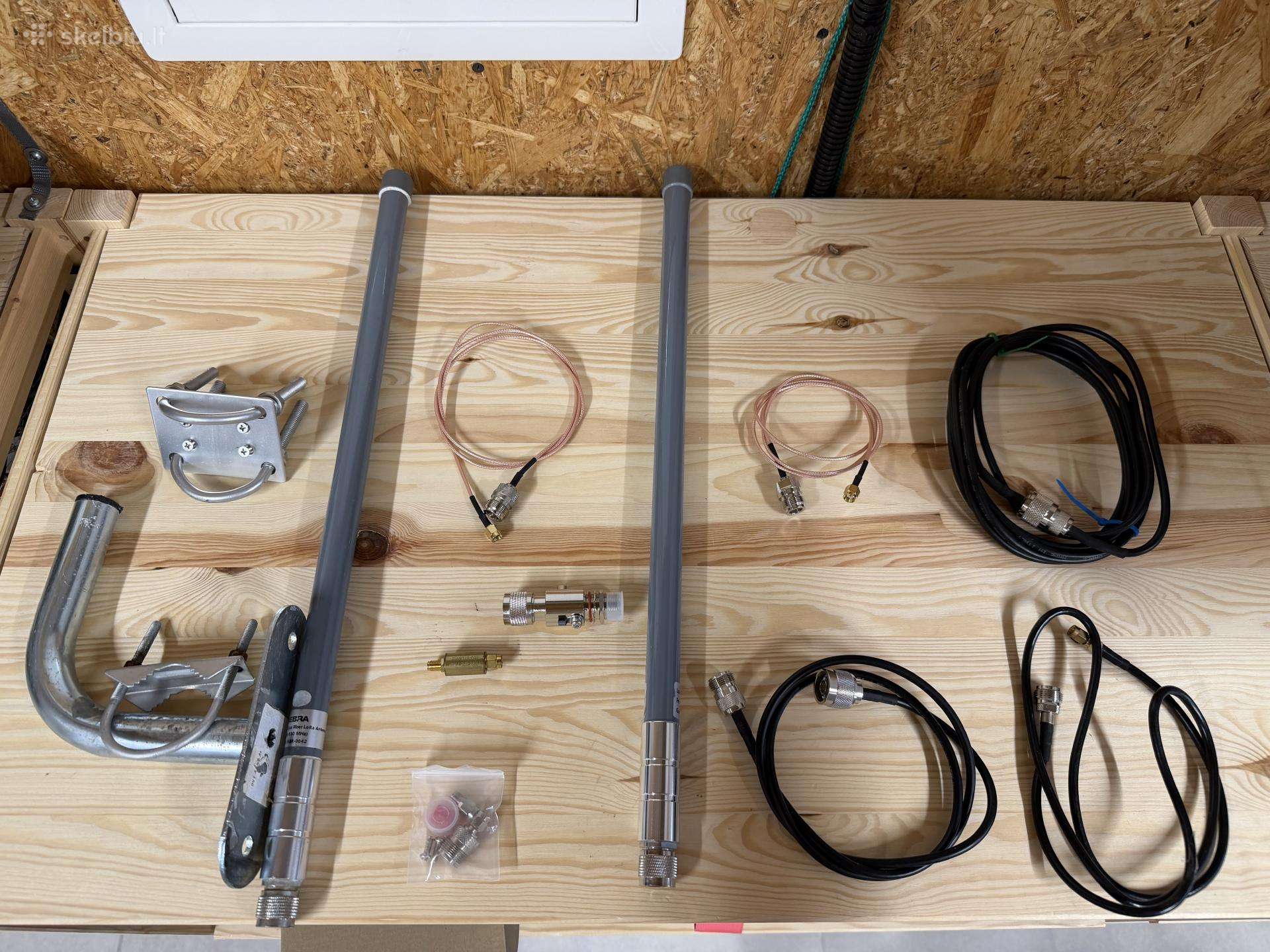 Helium Iot priedai, antenos, filtrai, laikikliai