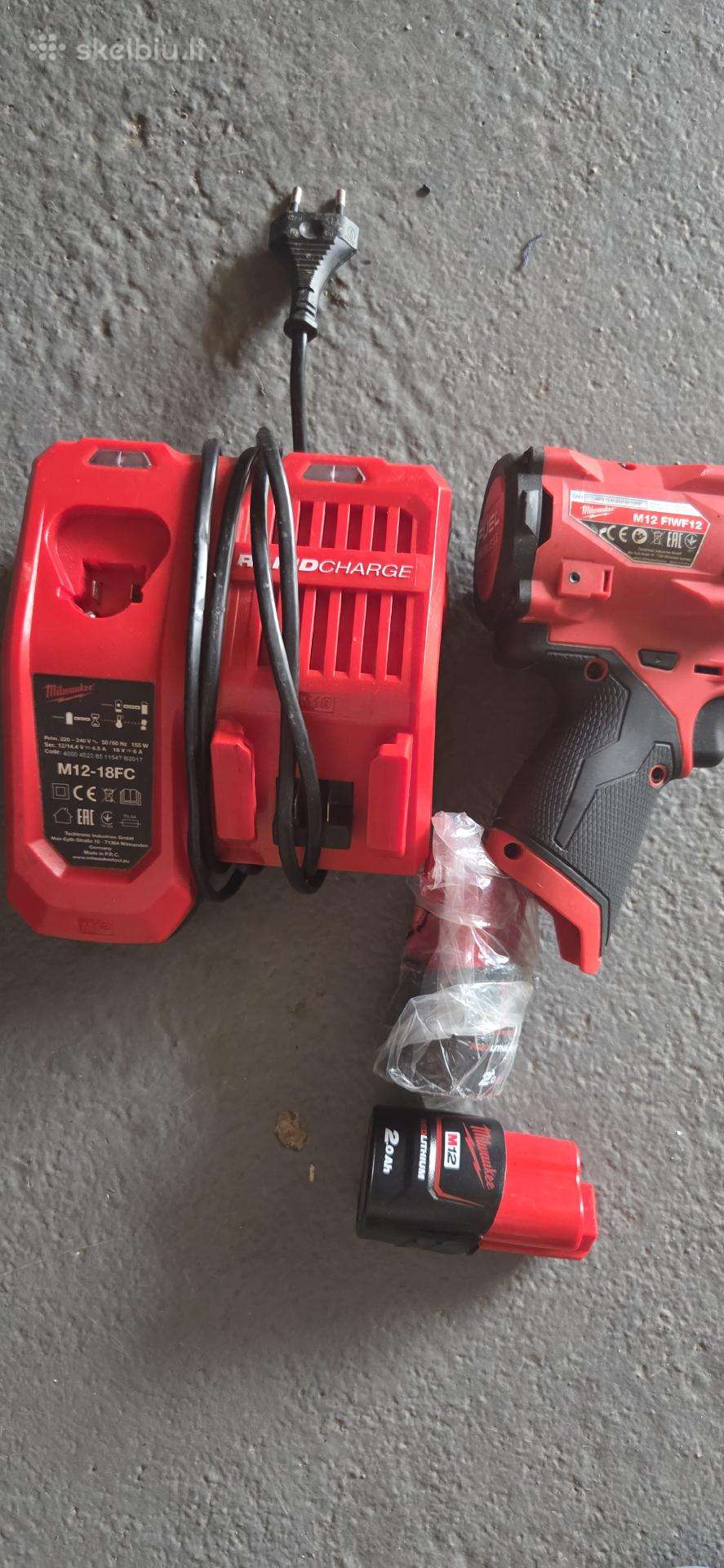 Milwaukee M12 Fiwf12 akumuliatorinis smūginis