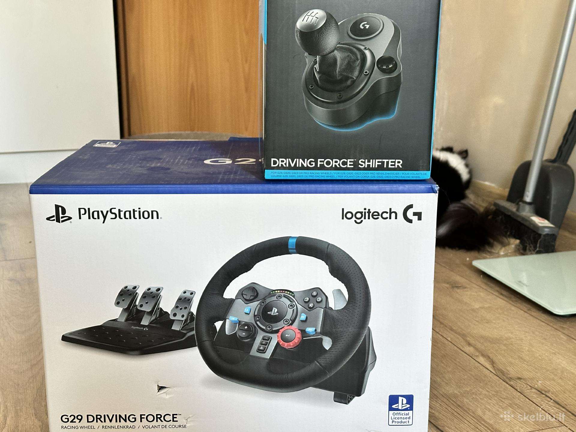 Logitech G29 naujas Vairas+pedalai+shifter