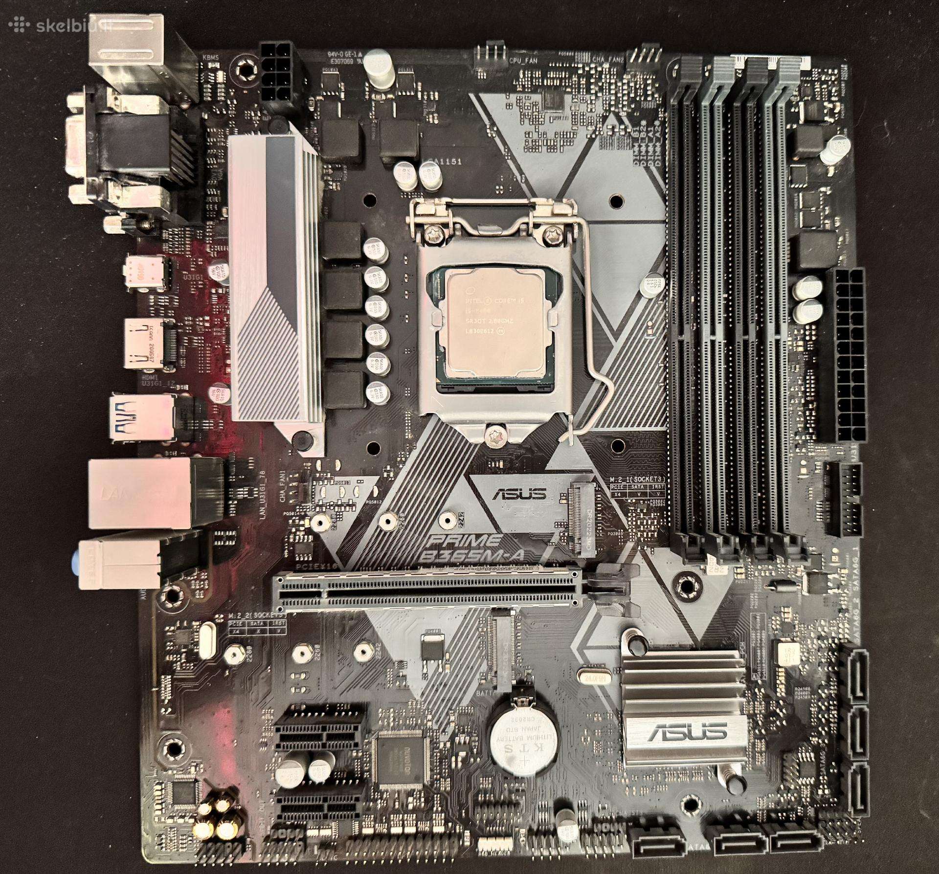Asus Prime B360m-a + Intel core i5-8400