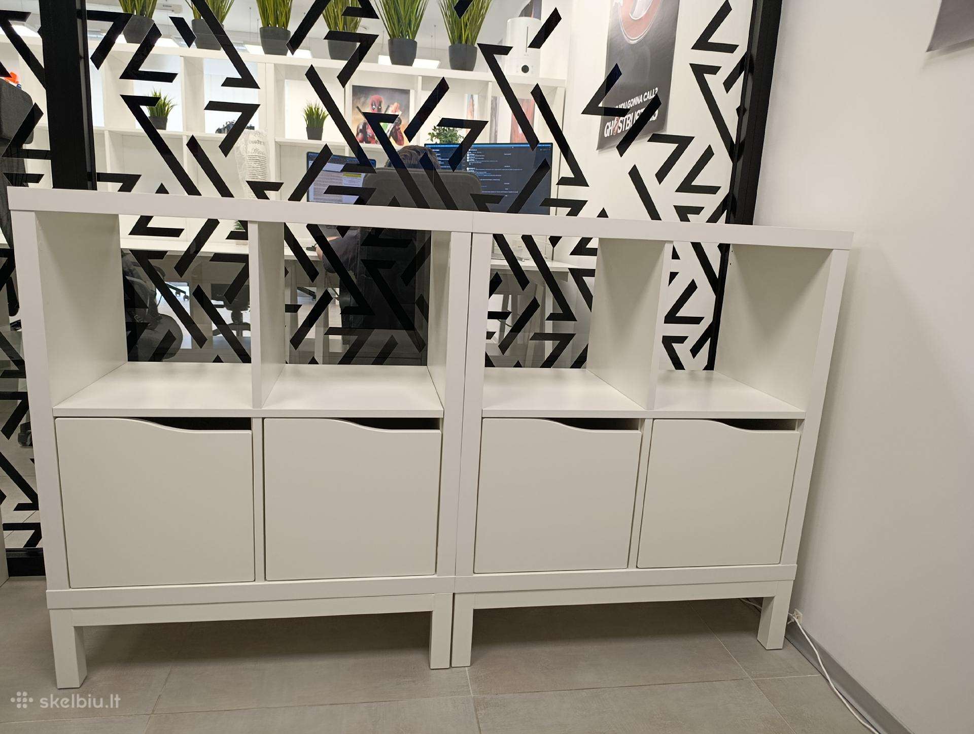 Lentynų blokas su spintelėmis/стеллаж Ikea Kallax