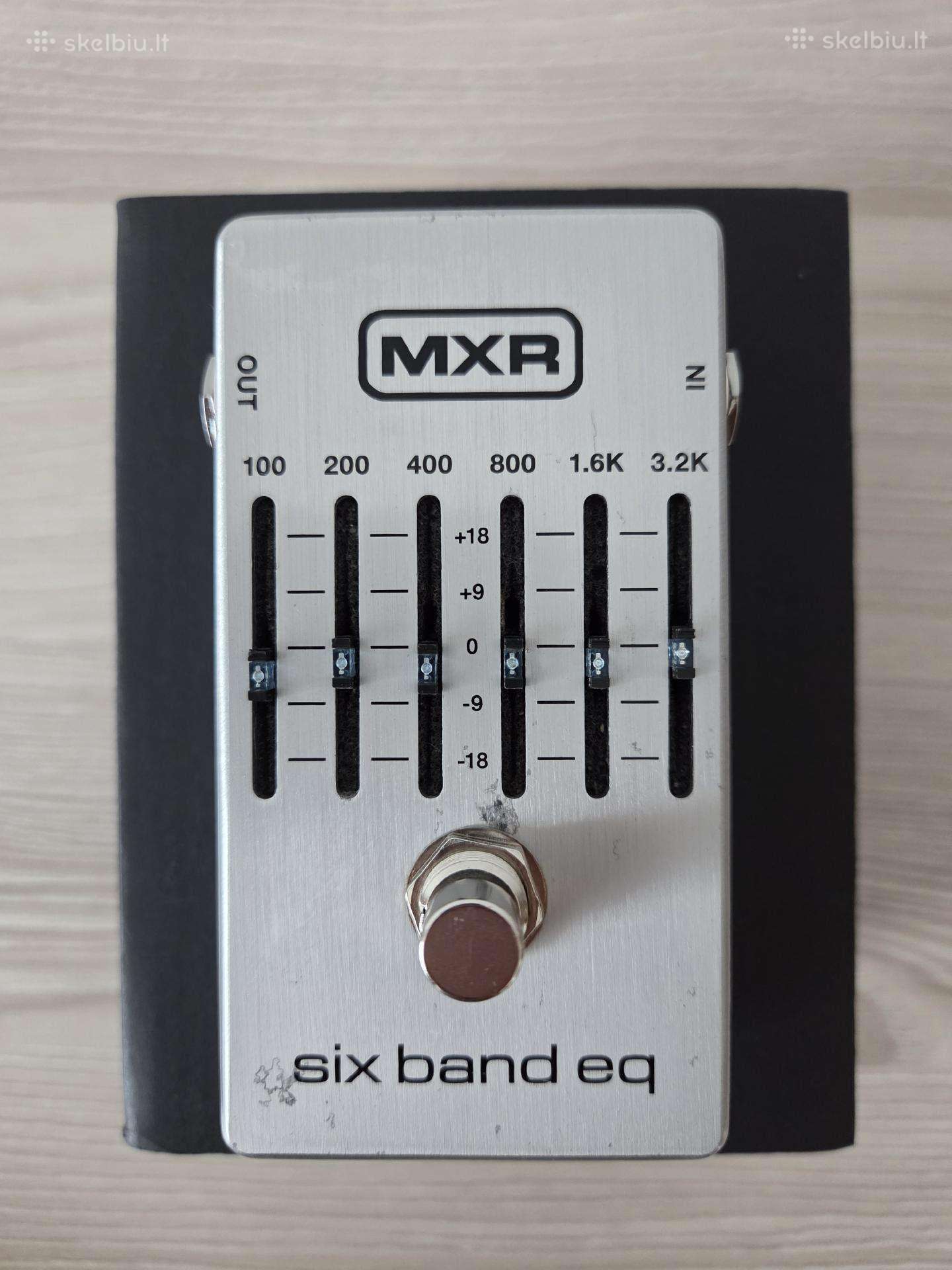Gitarinis pedalas Mxr 6 Band Equalizer Silver
