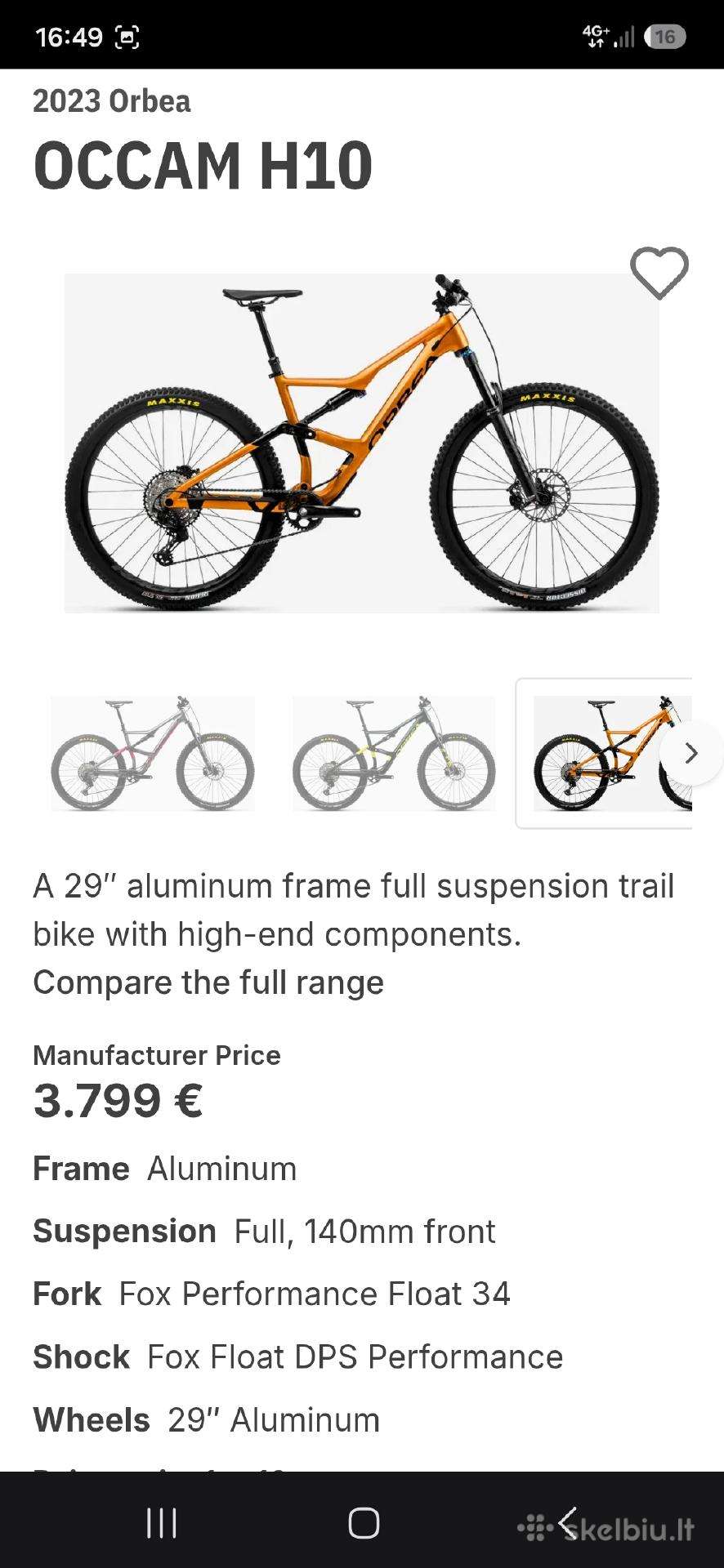 Горный велосипед Orbea 29″