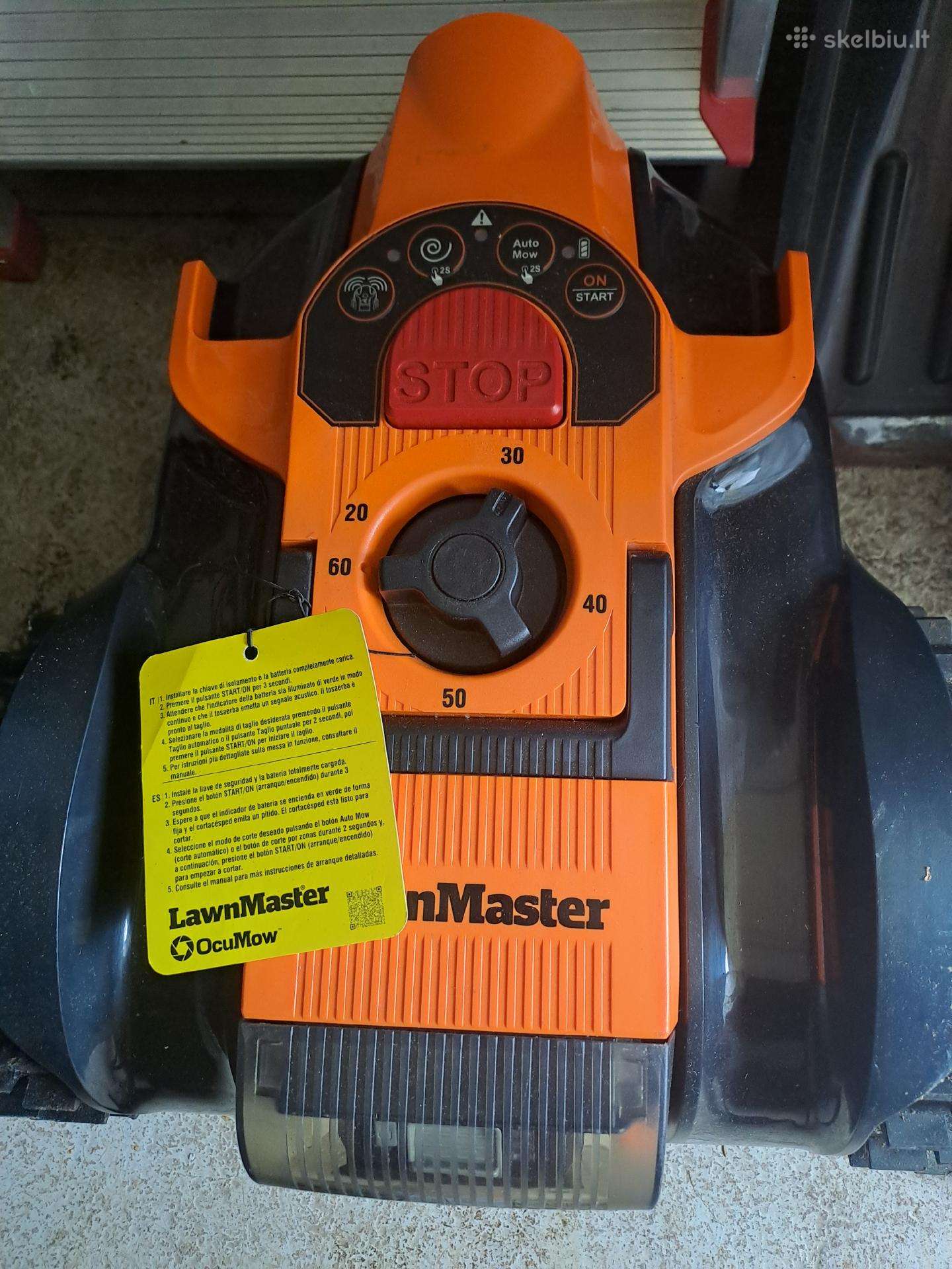 Lawnmaster vbrm16 vejos robotas be perimetro kabel