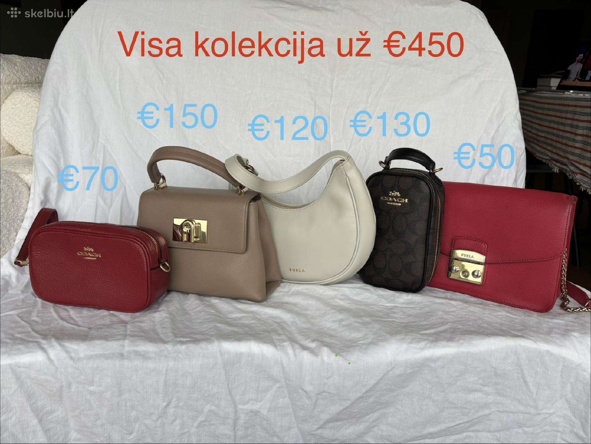 Rankinių kolekcija Furla ir Coach