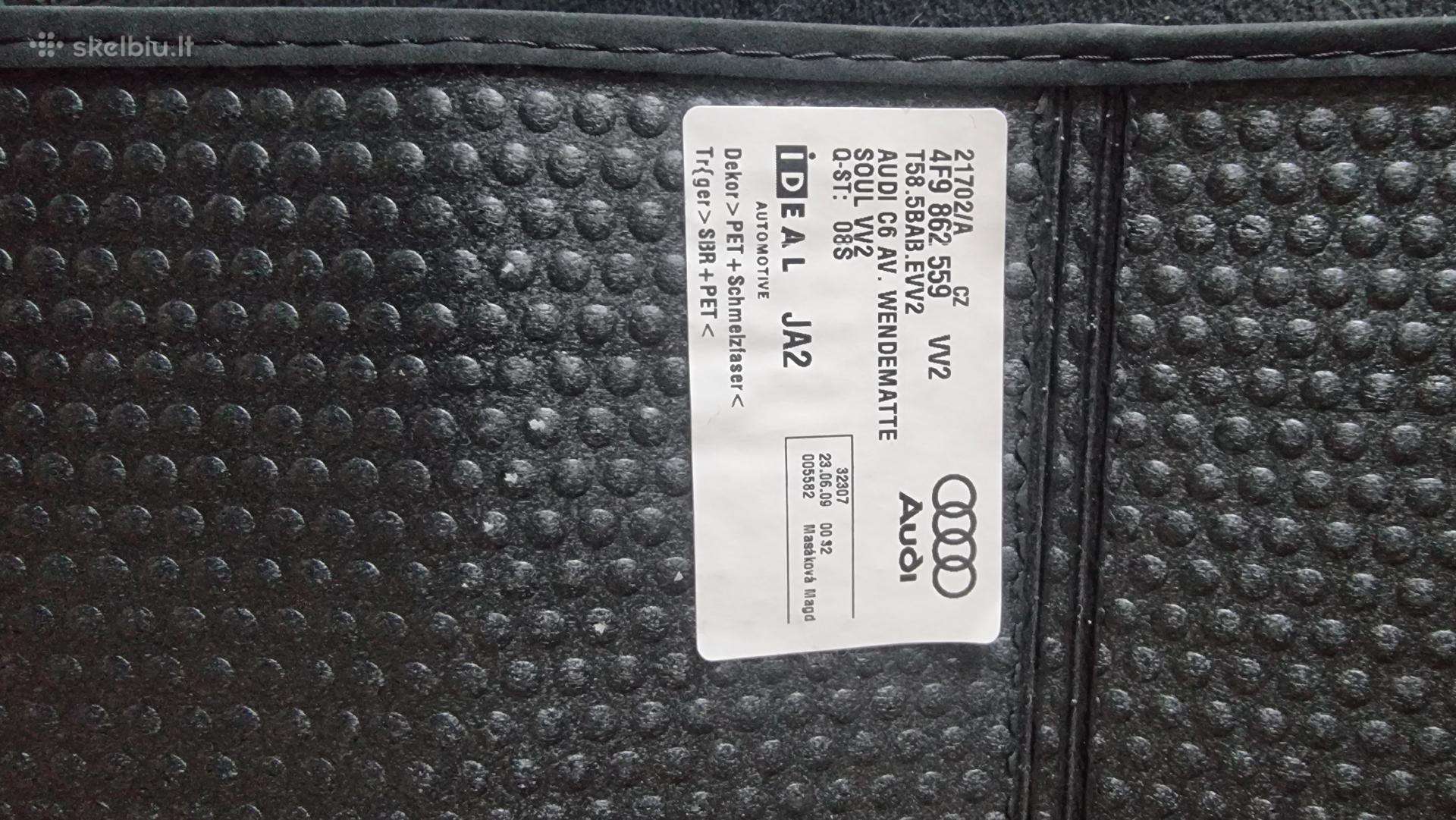 Audi a6 bagažinės kilimelis