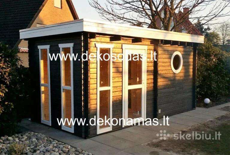 Medinė sauna „Baltic Amber“ 45 mm 480x240 cm
