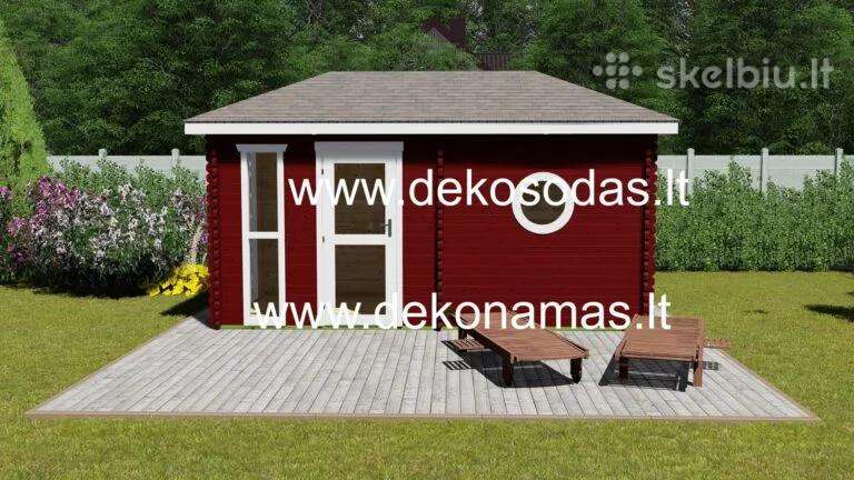 Medinė sauna „Baltic Aroma“ 480x240 cm
