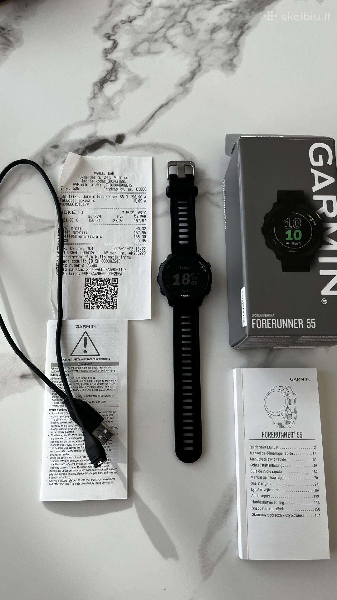 Garmin forerunner 55 laikrodis