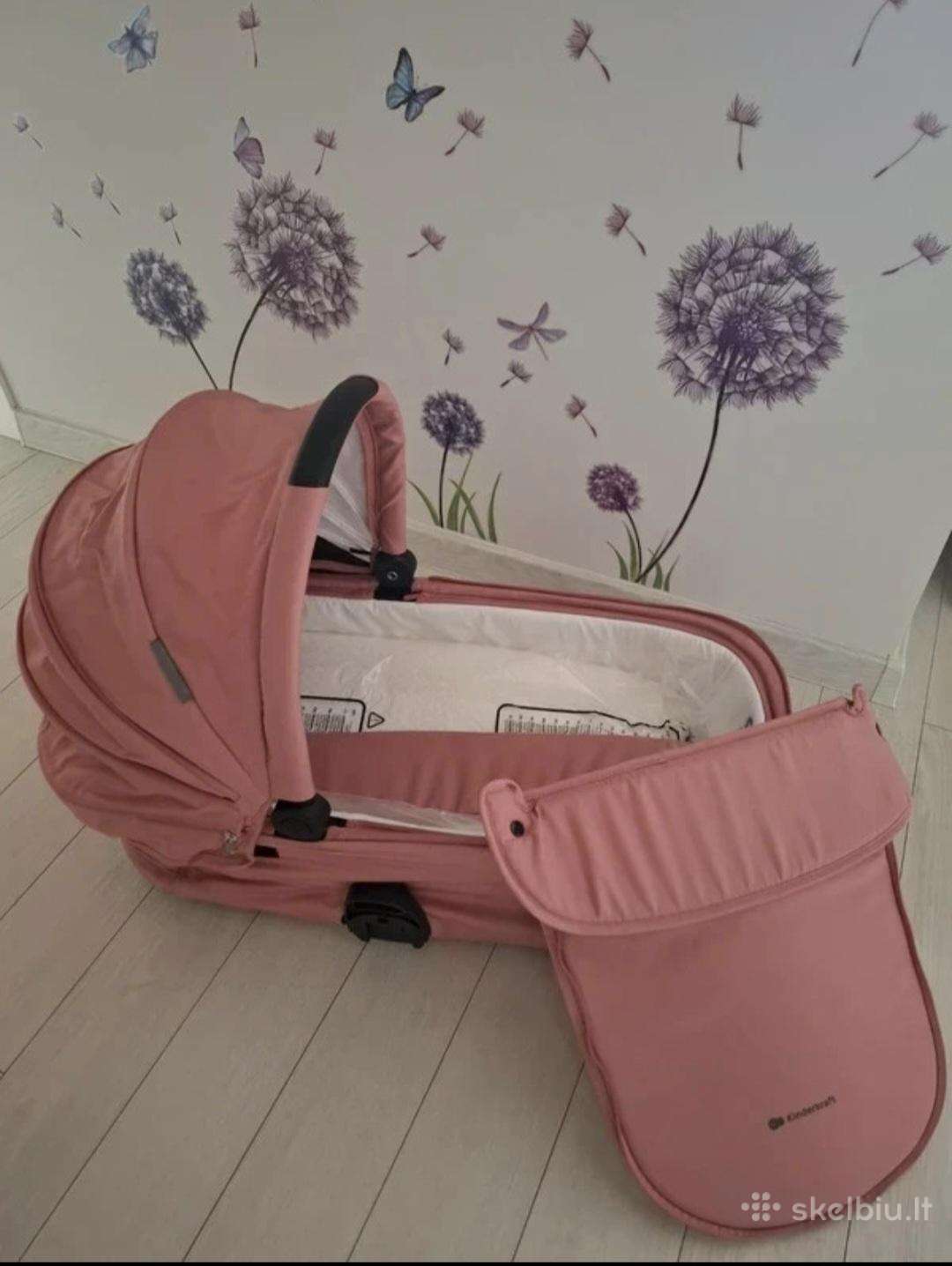 Vežimo lopšys. Carrycot Kinderkraft Nea, rausva sp