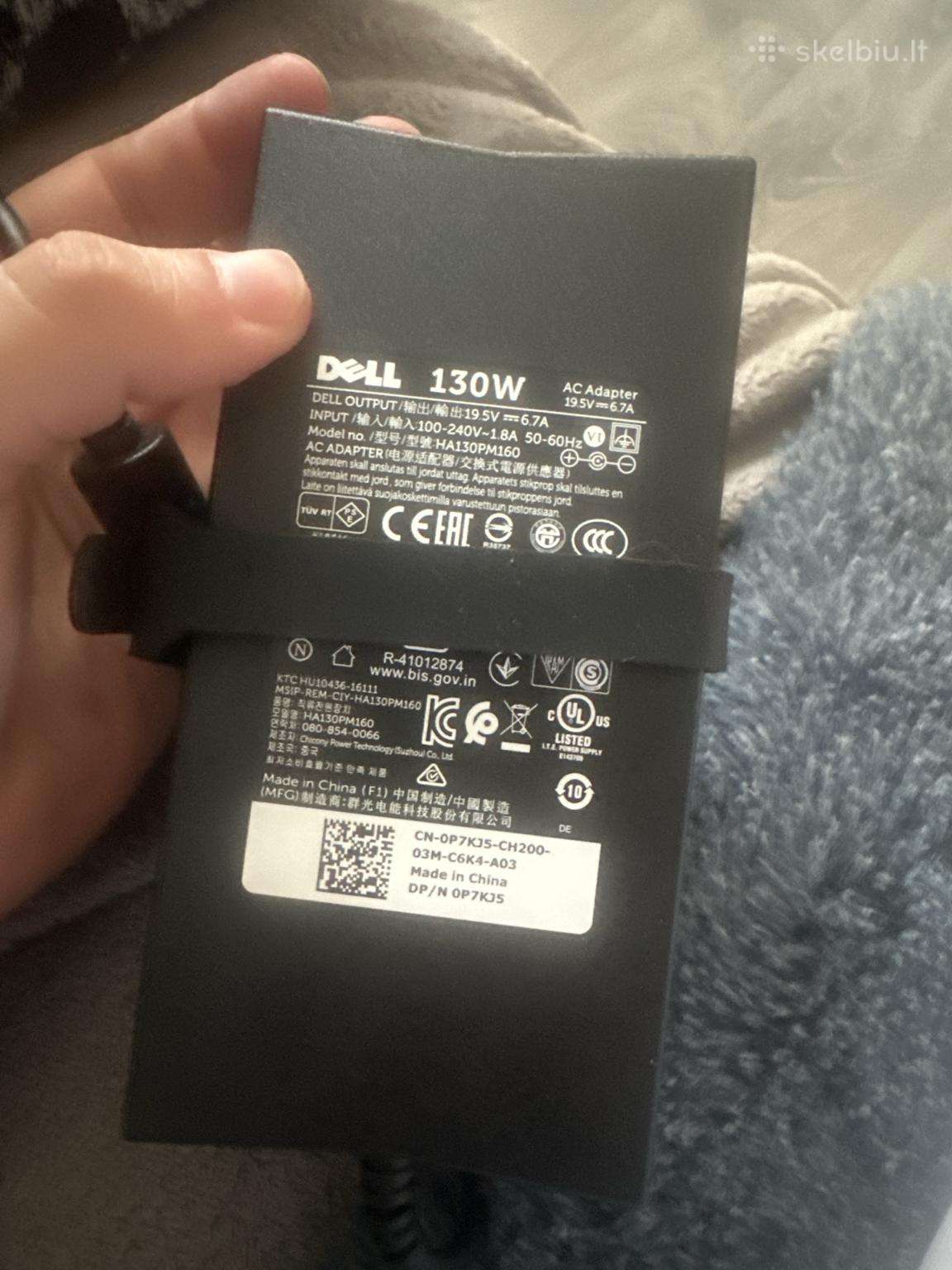 Dell Wd19 Dock + 130w adapteris + Usb-c