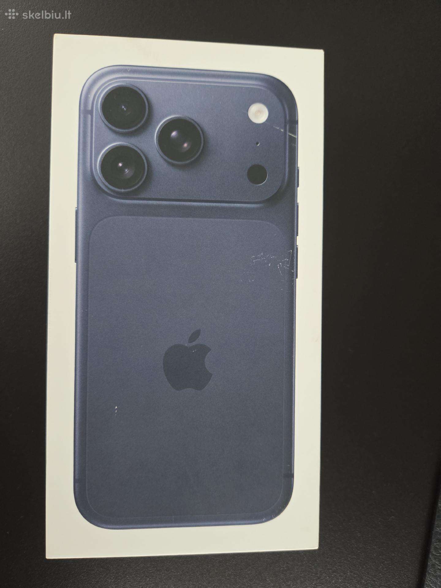 Iphone17 Pro 256gb. Mėlynas. Naujas. Neišpakuotas.