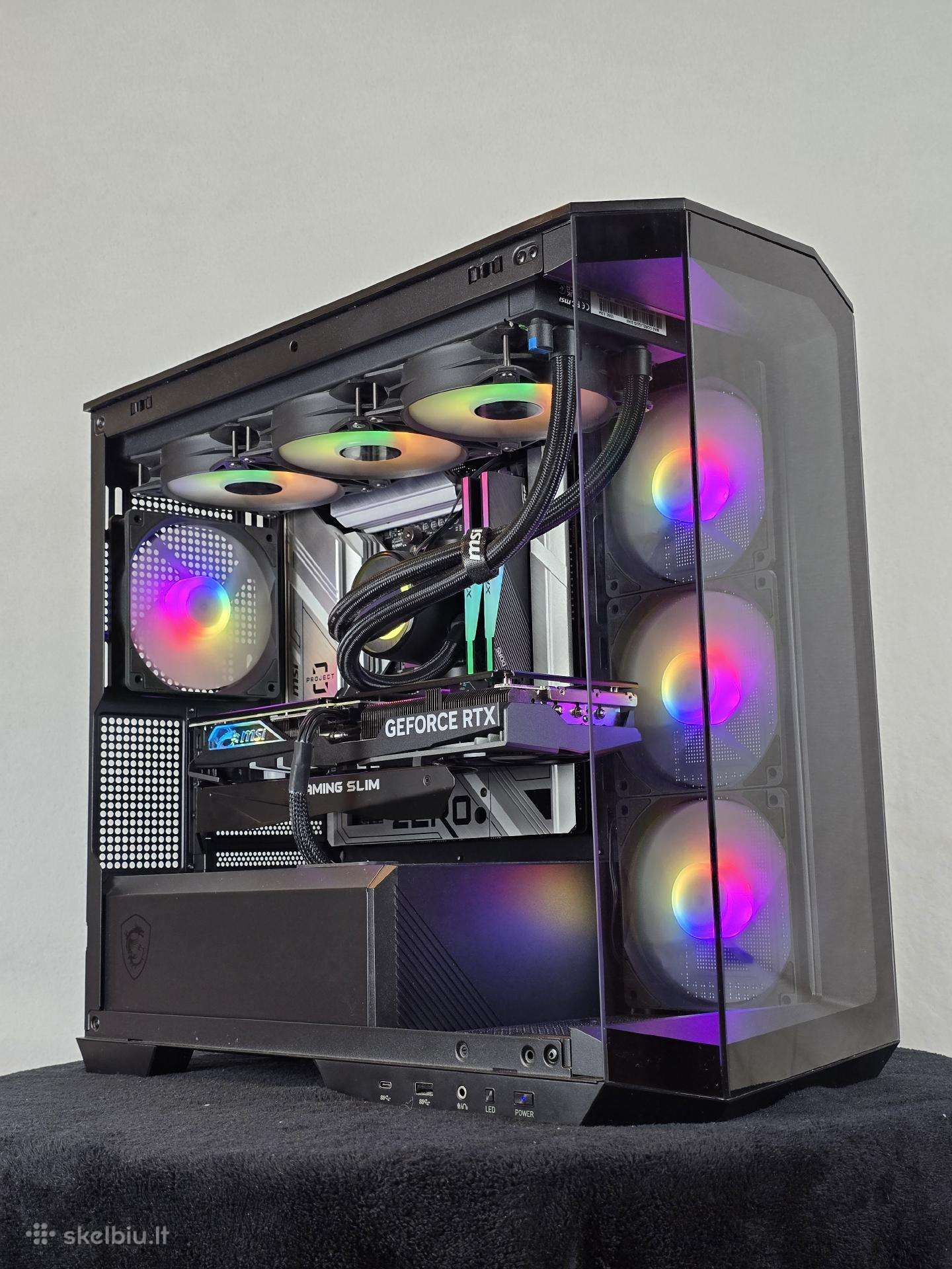 Naujas Ryzen 7 7800x3d rtx4070super 2tb 32gb