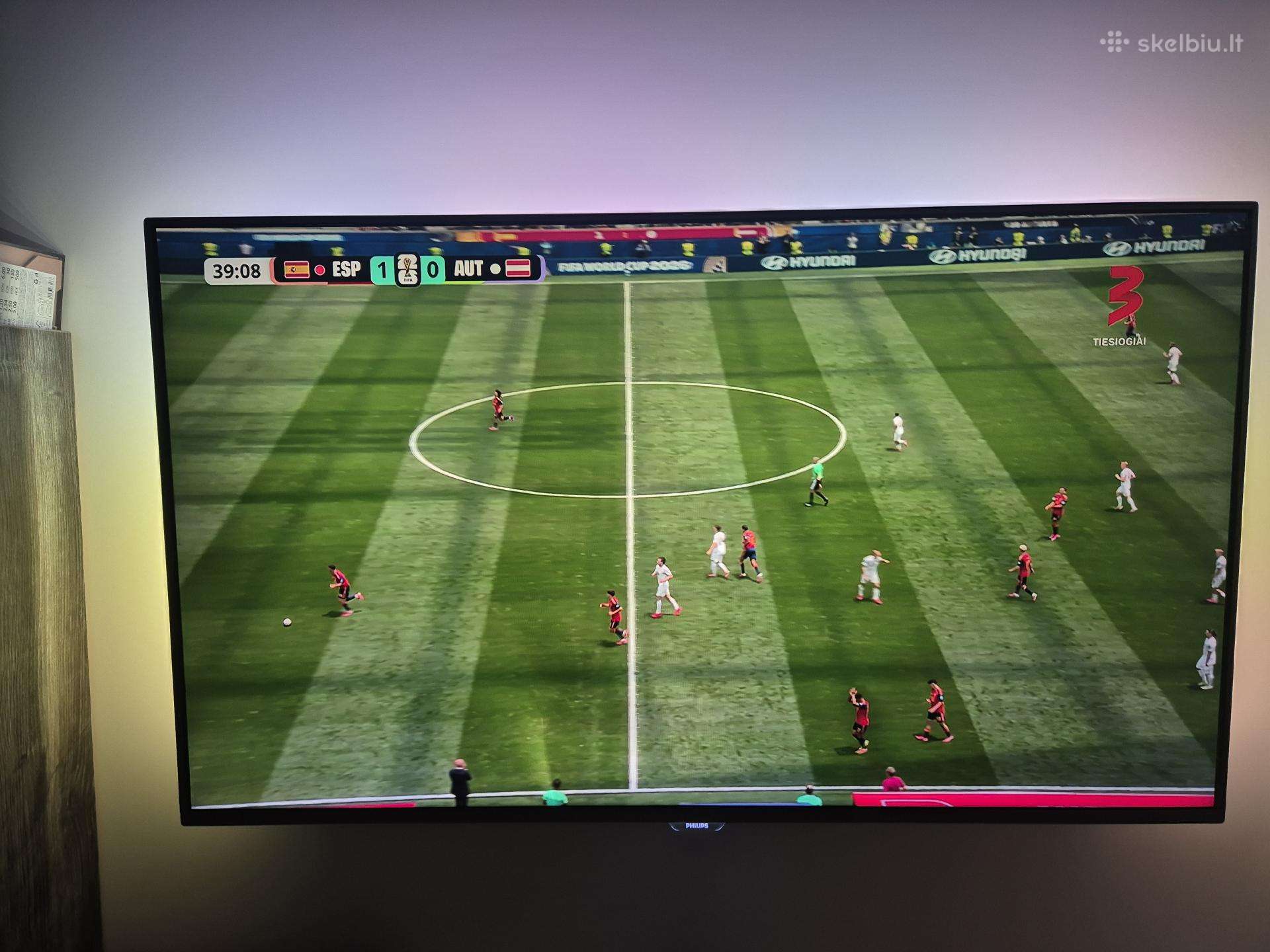 Philips televizorius 55 4k su defektu