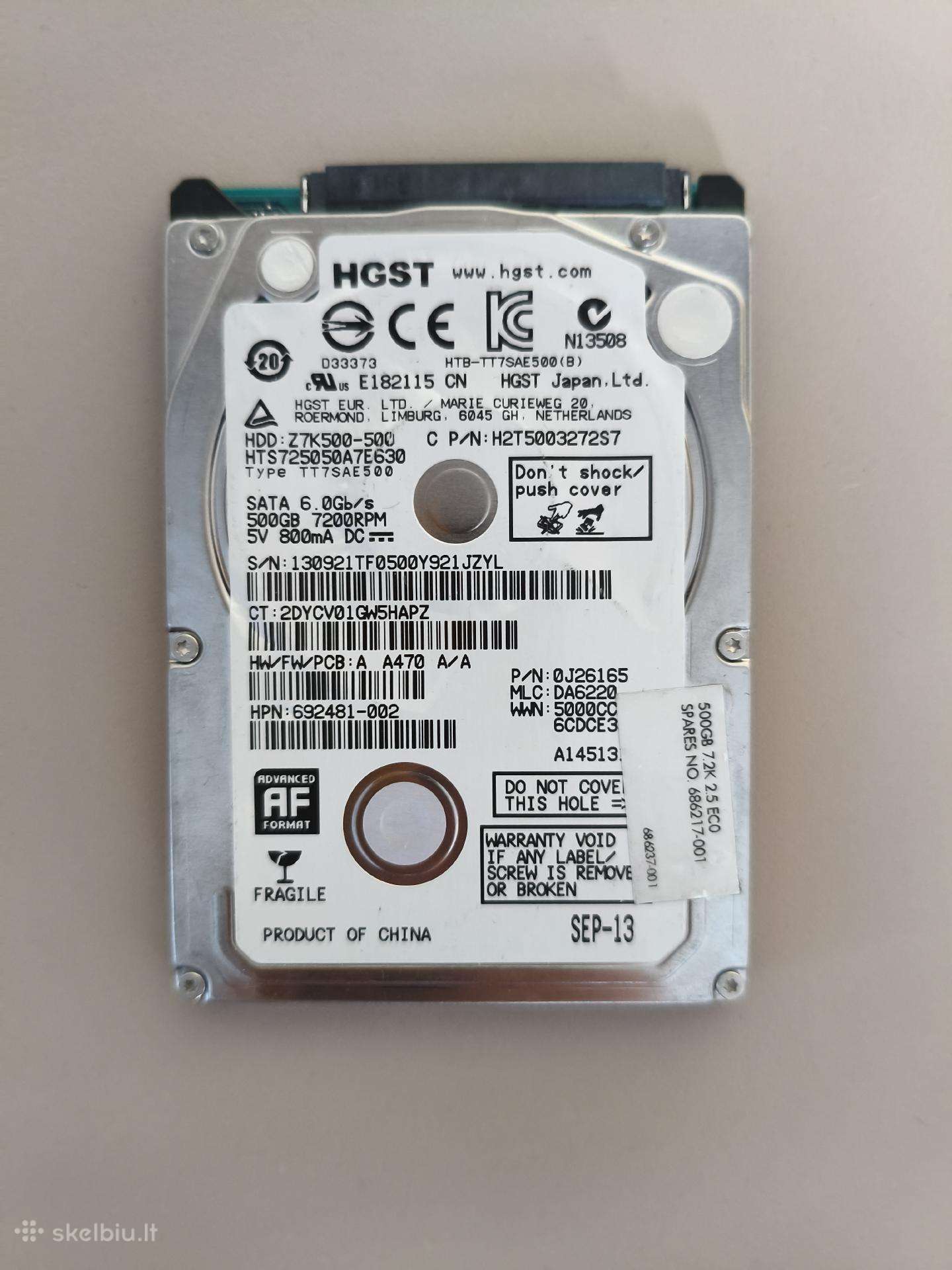 Hgst HDD 512gb