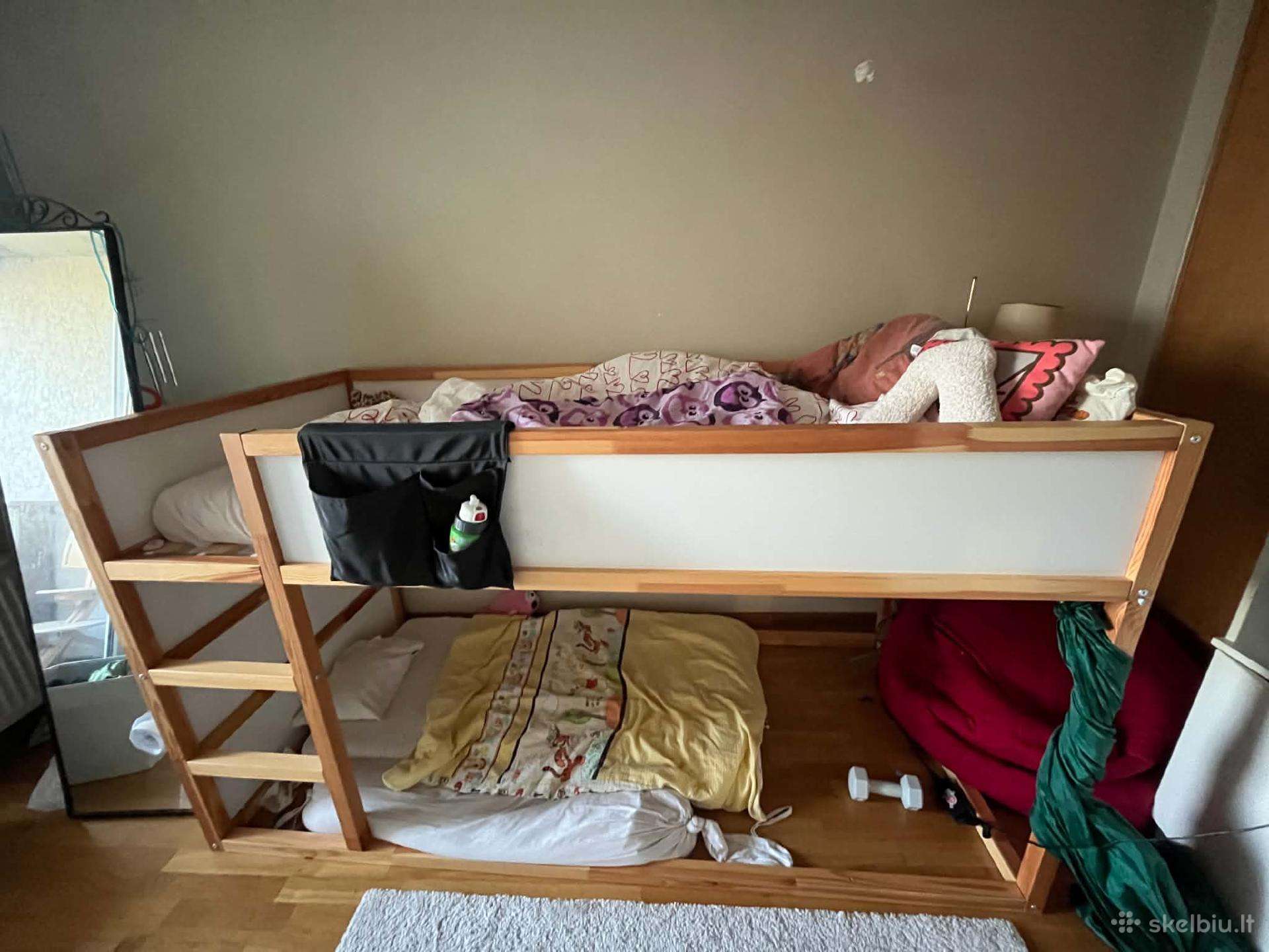 Ikea dvipusė vaikiška lova Kura