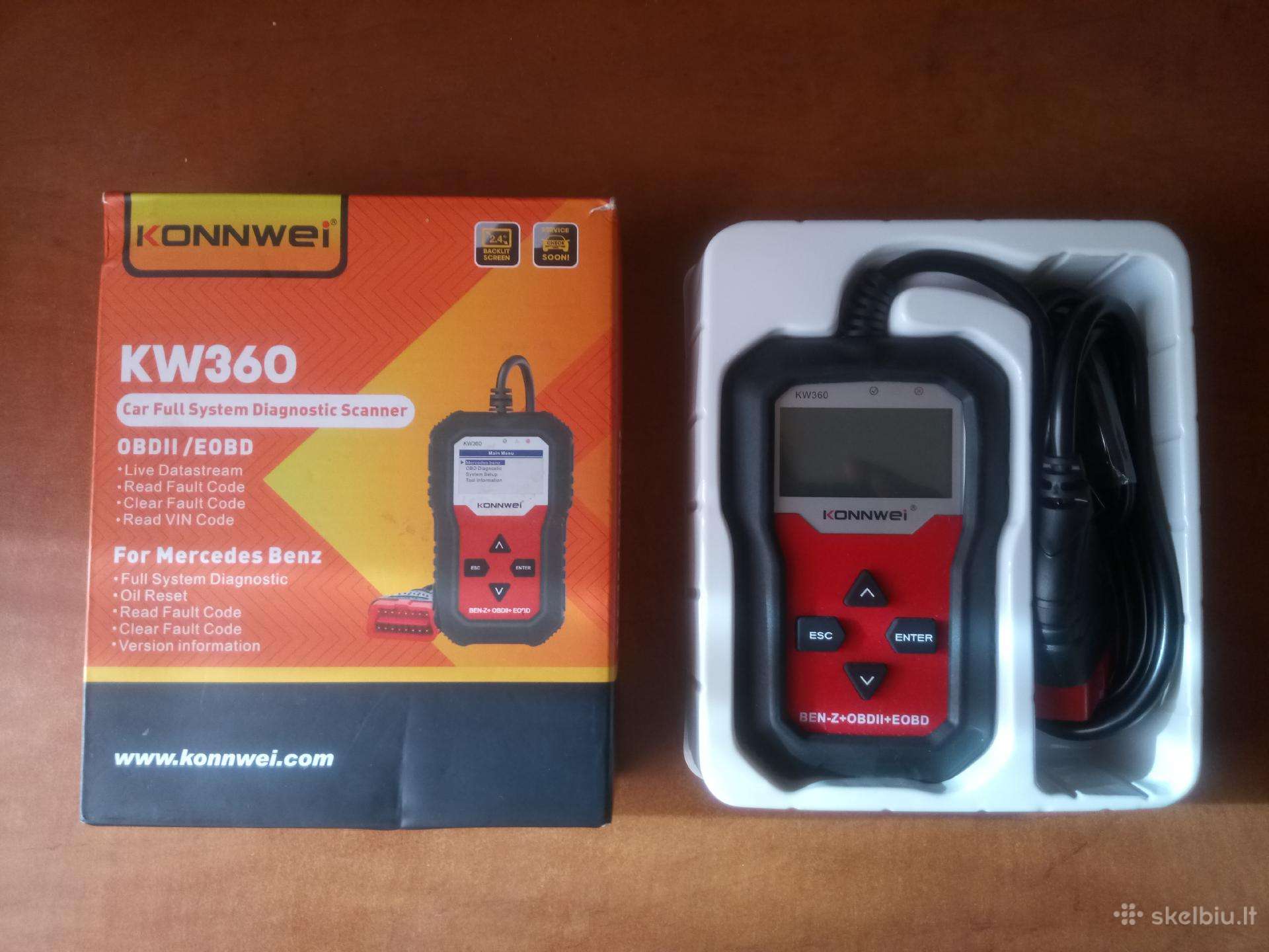 Konnwei Kw360 diagnostika Mercedes atomobiliams