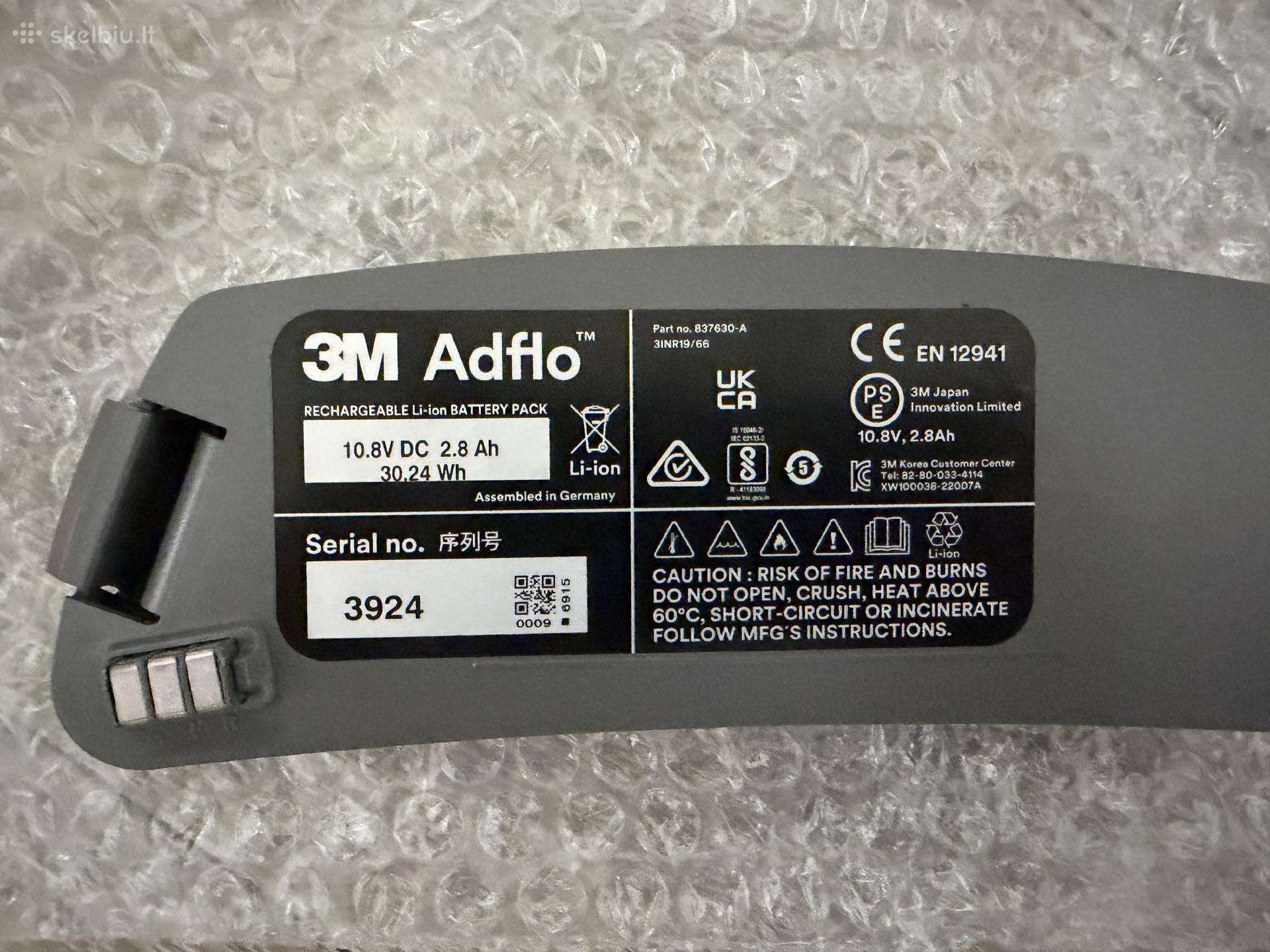 3m Adflo battery Speed glass ( akumuliatorius).