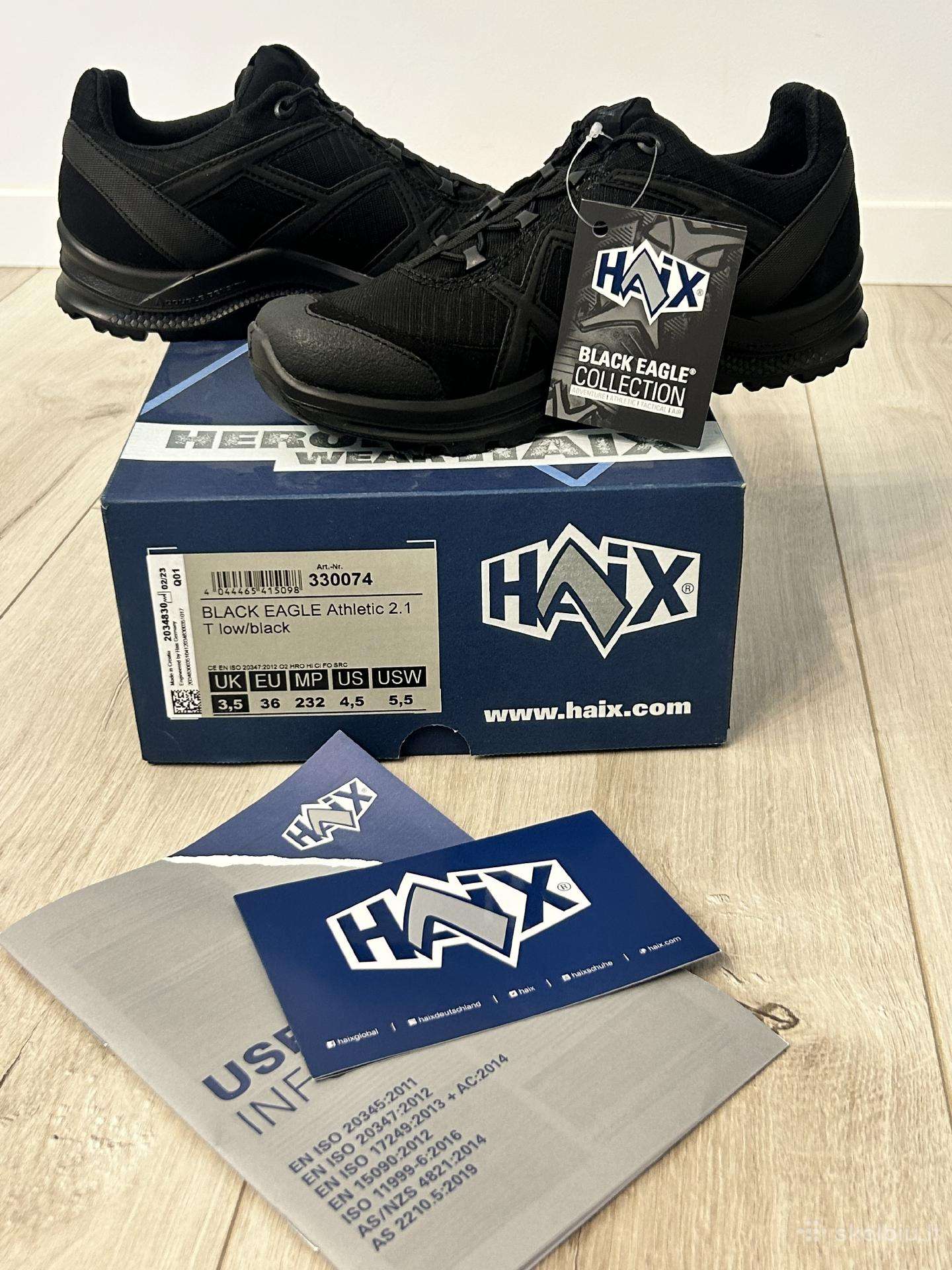 Nauji Haix Black Eagle Athletic 2.1 T Low 36 dydis