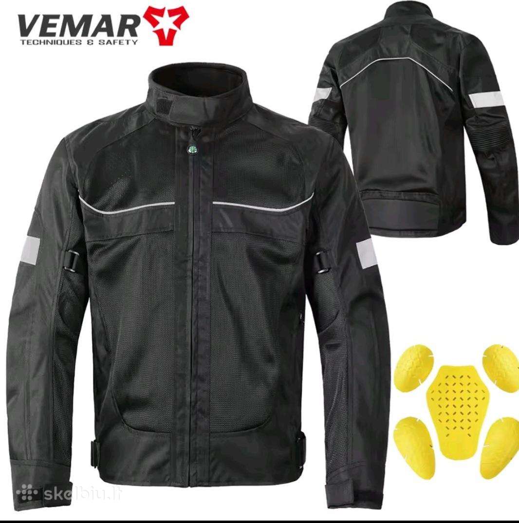 Nauja vasarinė L/ XL moto striukė su apsaugom .
