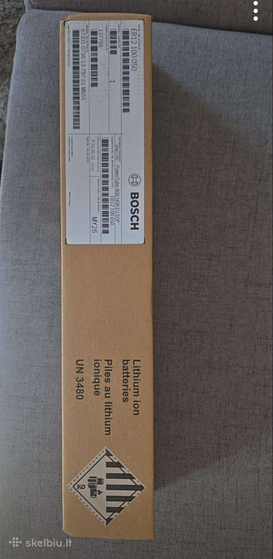 Bosch Powertube 800 horizontal Battery Smart
