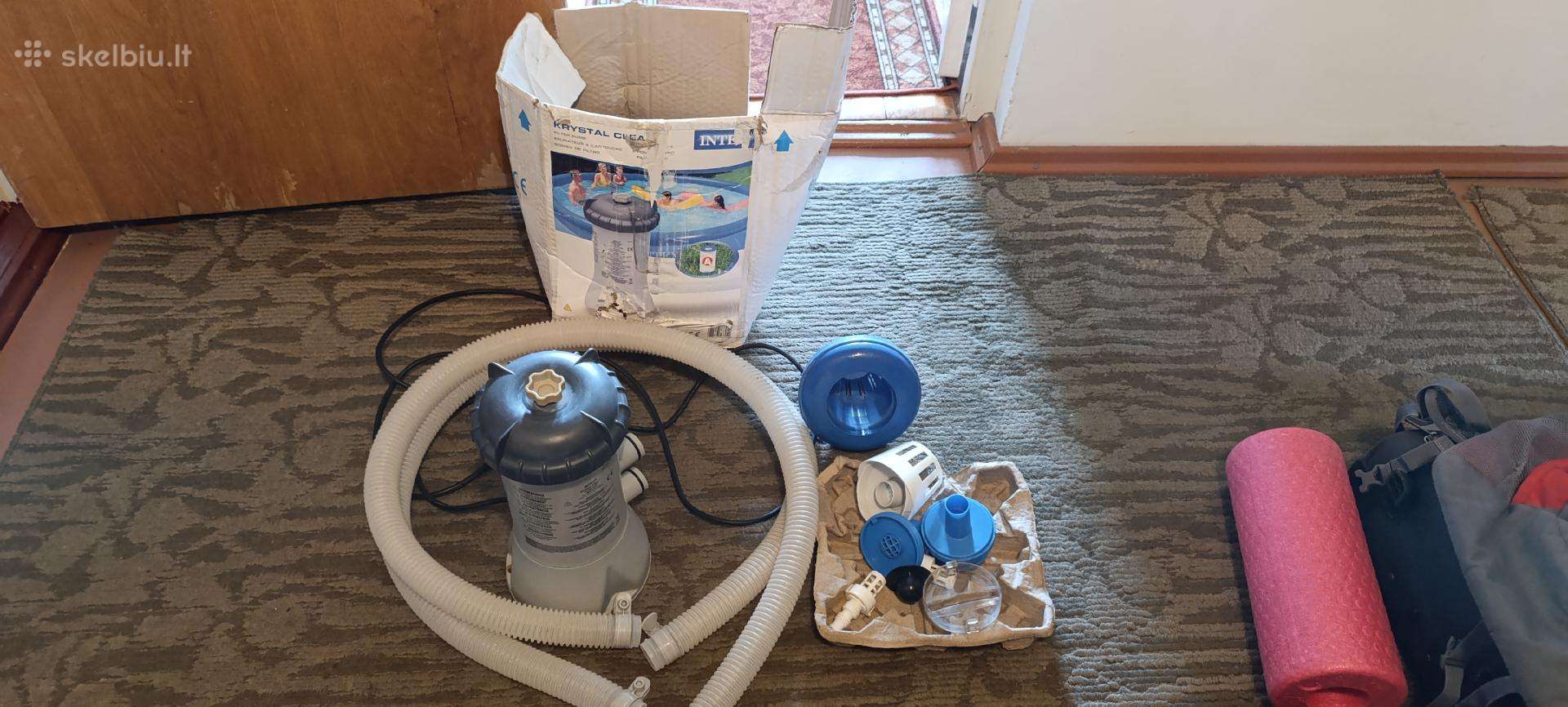 Baseino filtras Intex 604 su priedais