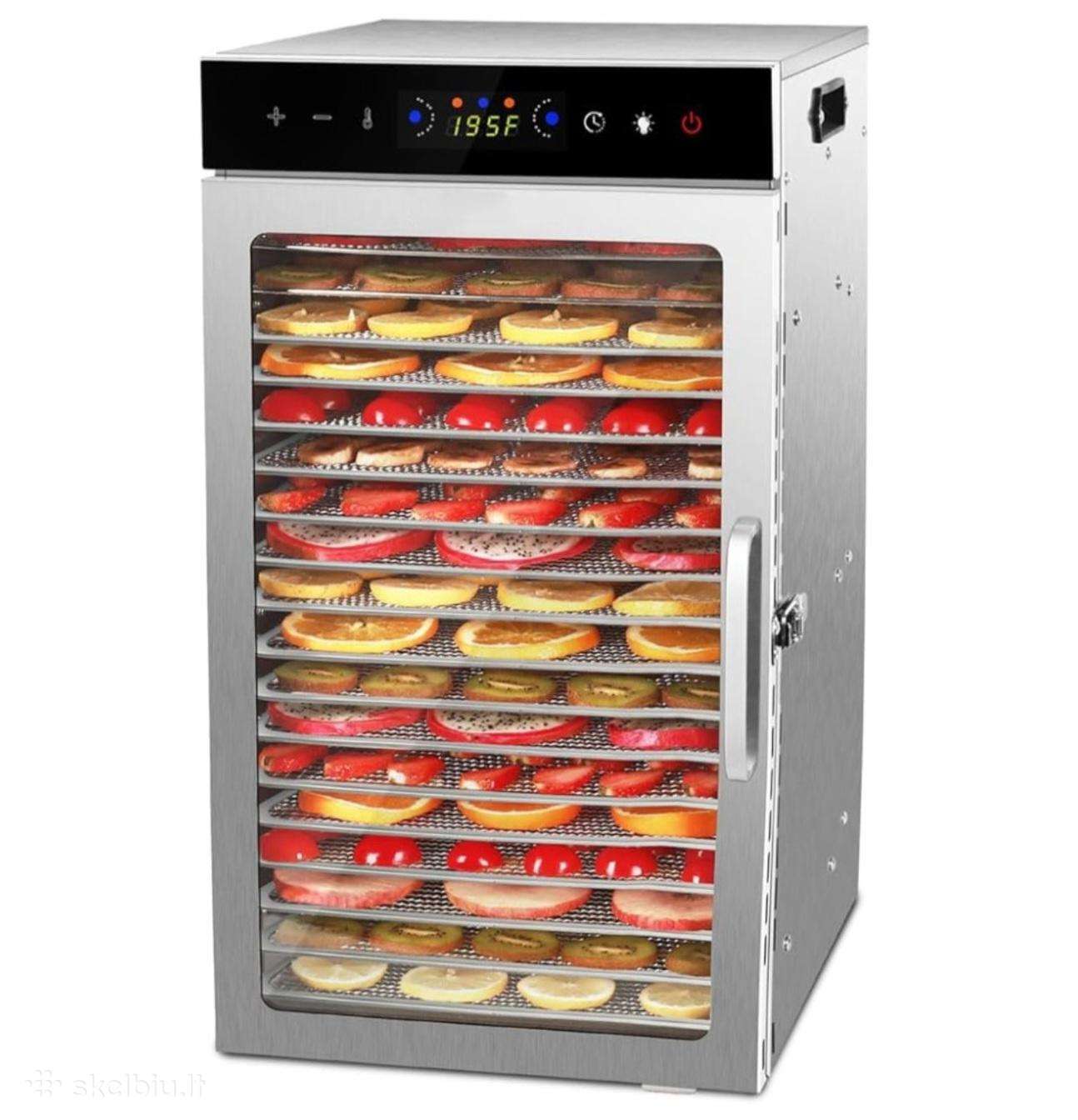 Vaisių ir maisto džiovyklė 800 W, 18 padėklų