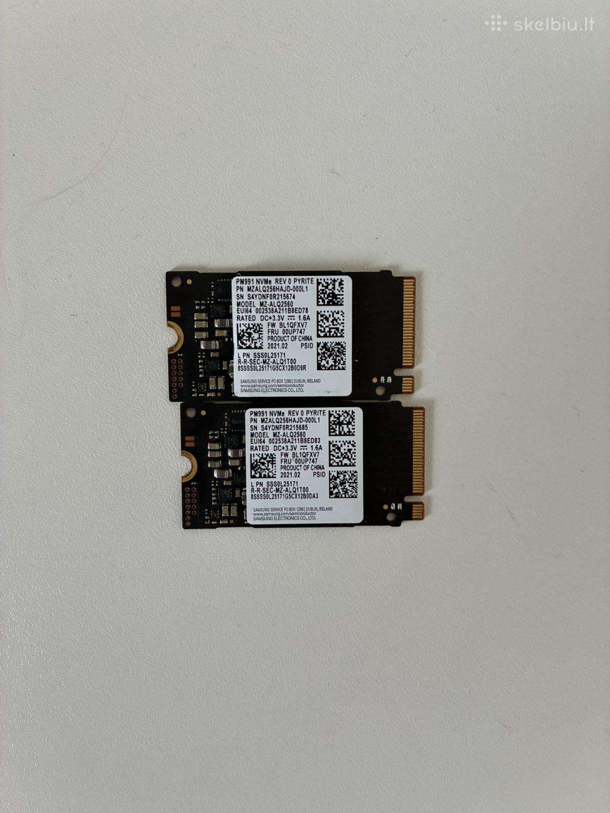 Samsung SSD diskai 256gb