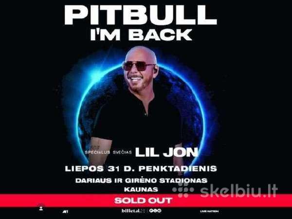 @ Pitbull Kaunas 07-31 6 Stovimi Bilietai @