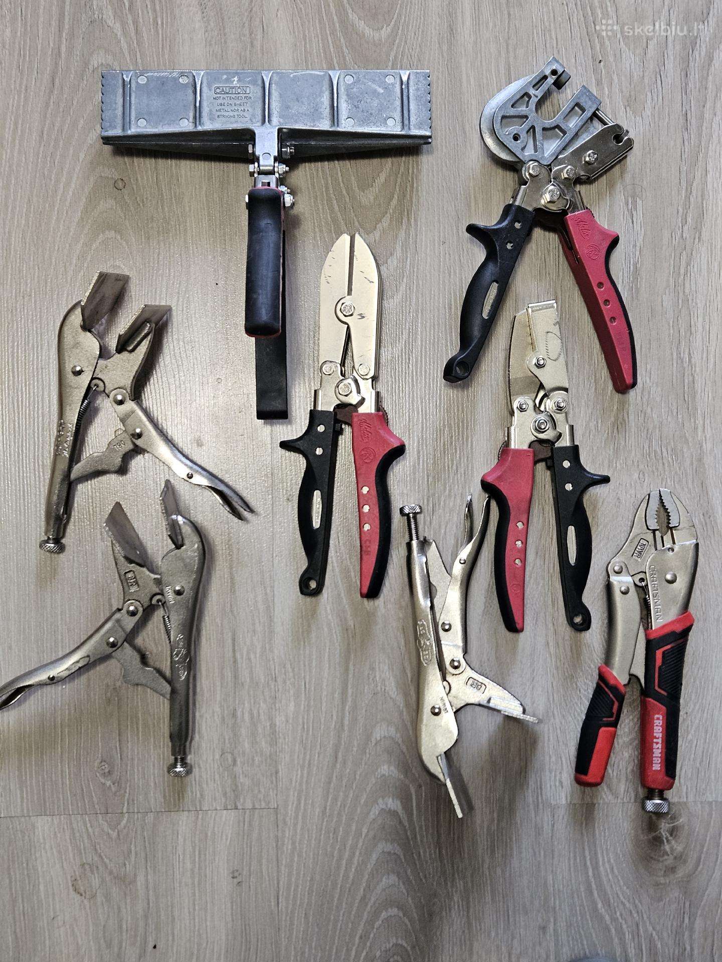 Metalo lakštų įrankiai /инструменты жестянщика