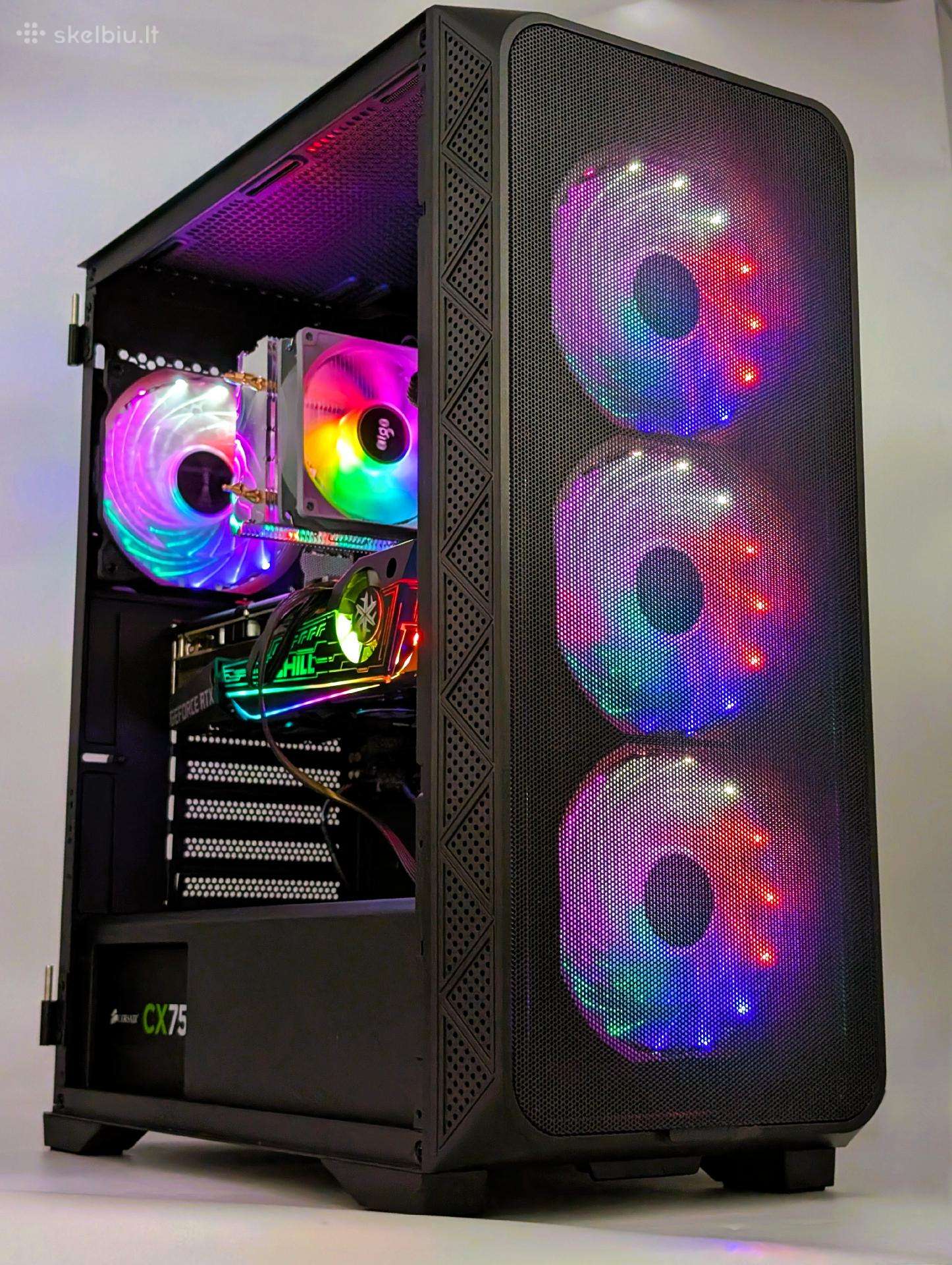 Žaidimų kompiuteris Ryzen 7 5700g Rtx 3070 16gb 1t