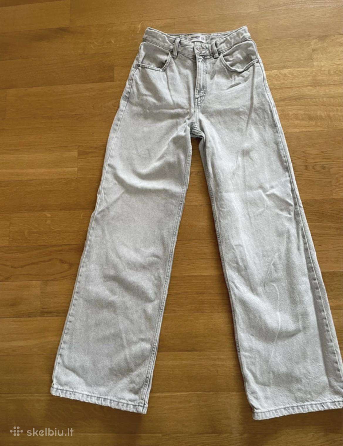 Pull&bear šviesiai pilki džinsai