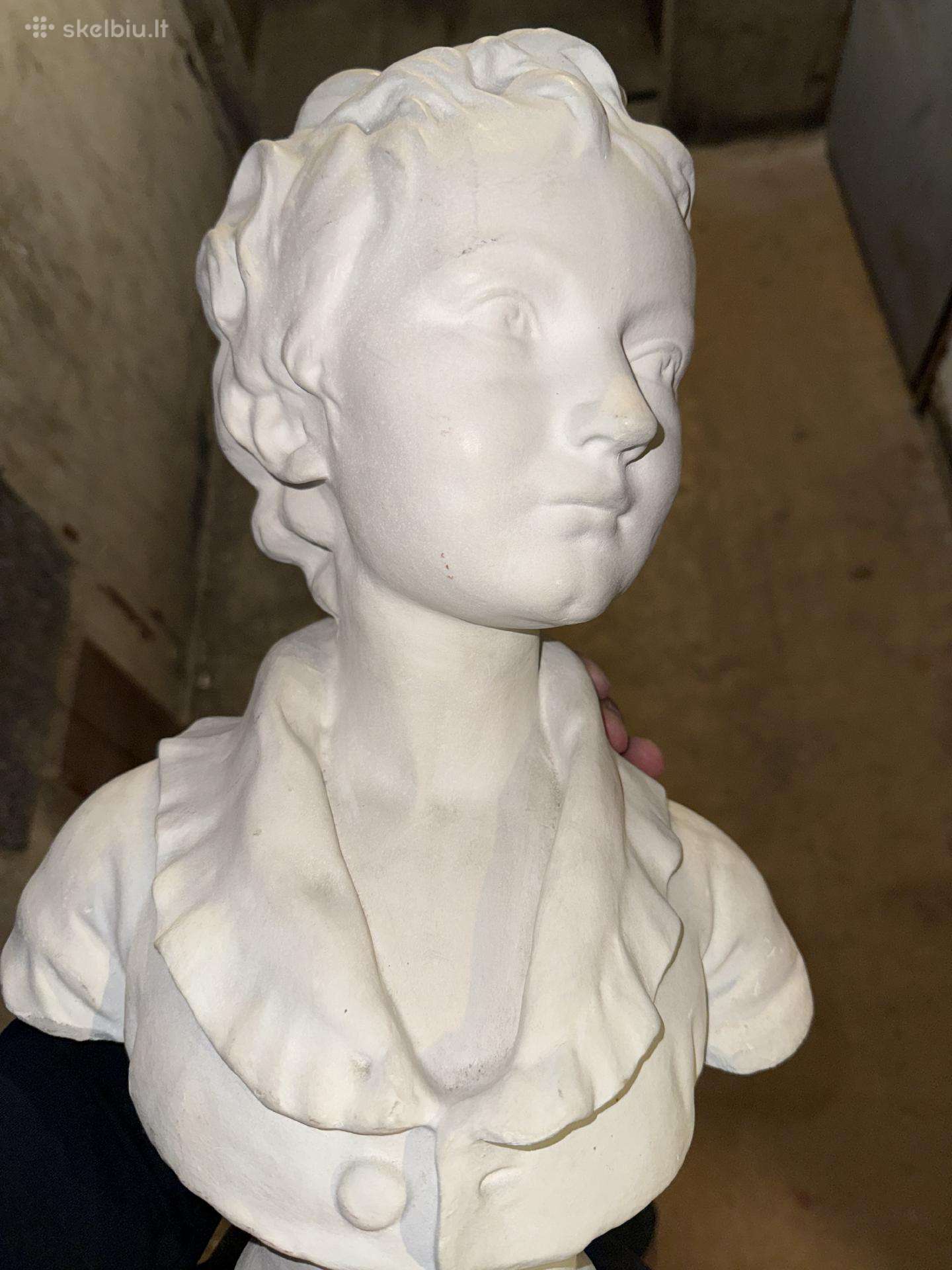 Gipso biustas – mergaitė, pagal Jean-antoine Houdo