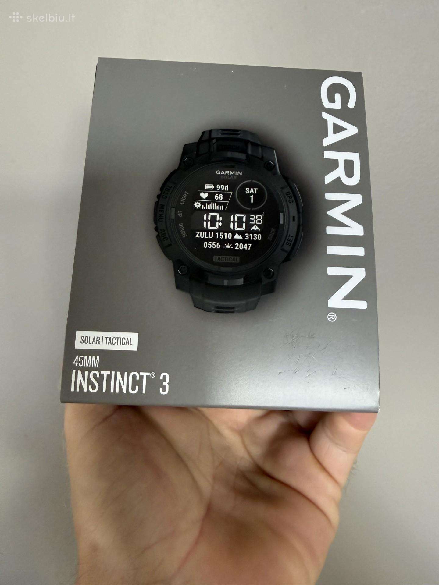 Nauji Garmin Instinct 3 Tactical Solar