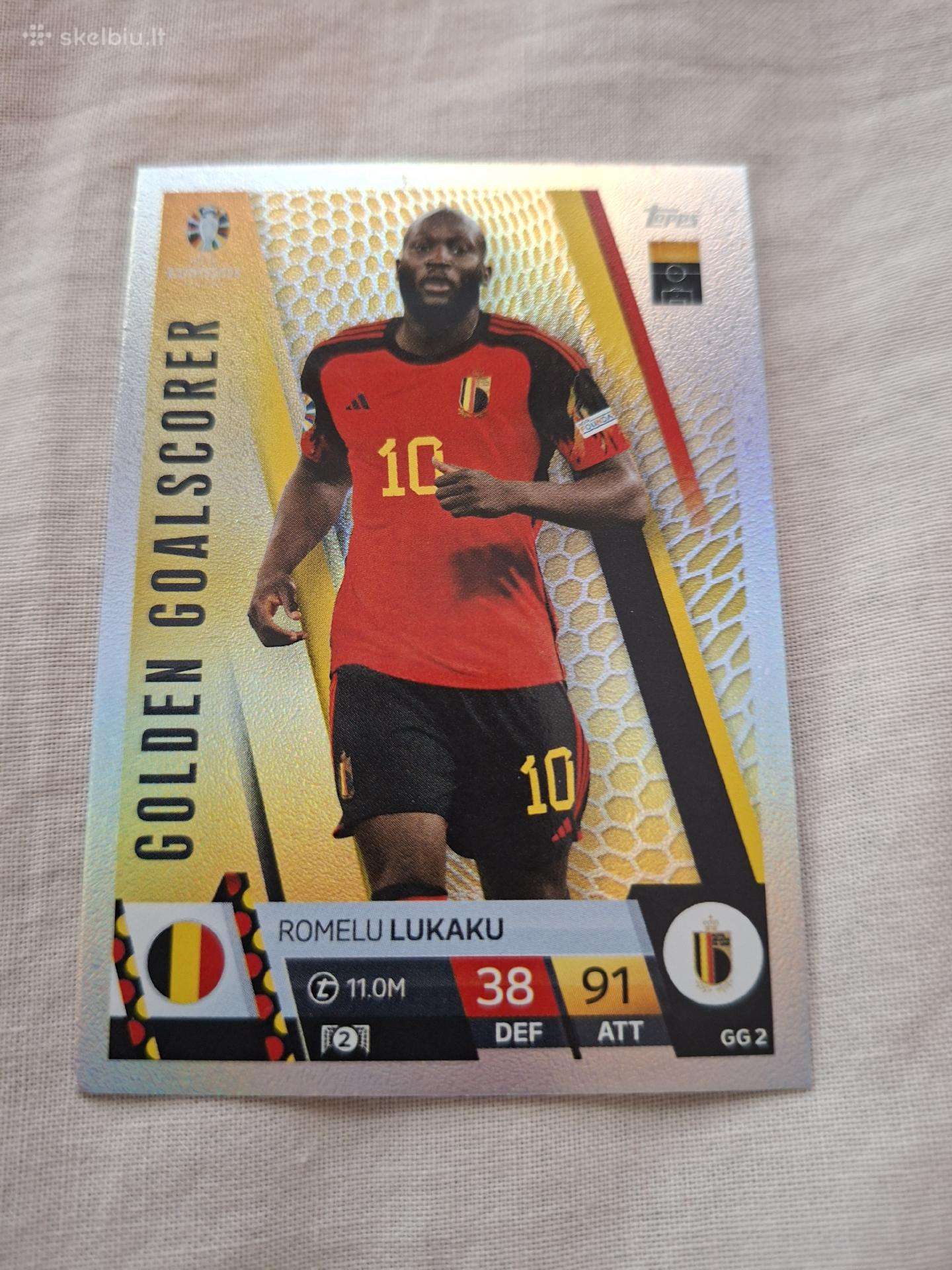 Belgijos ir Nyderlandų futbolininkų kortelės